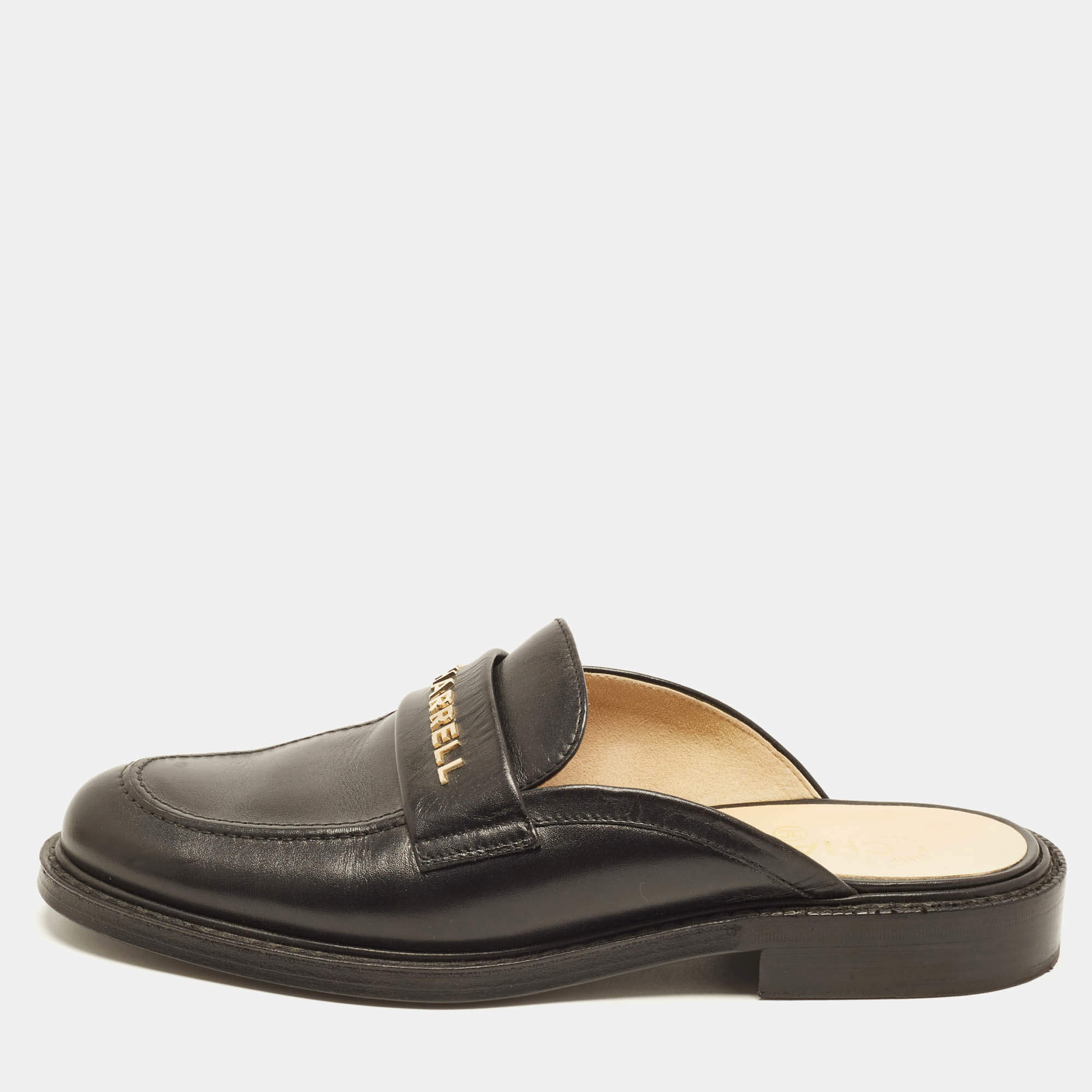 Pre Owned Chanel x Pharrell Size 41 Leather Mules