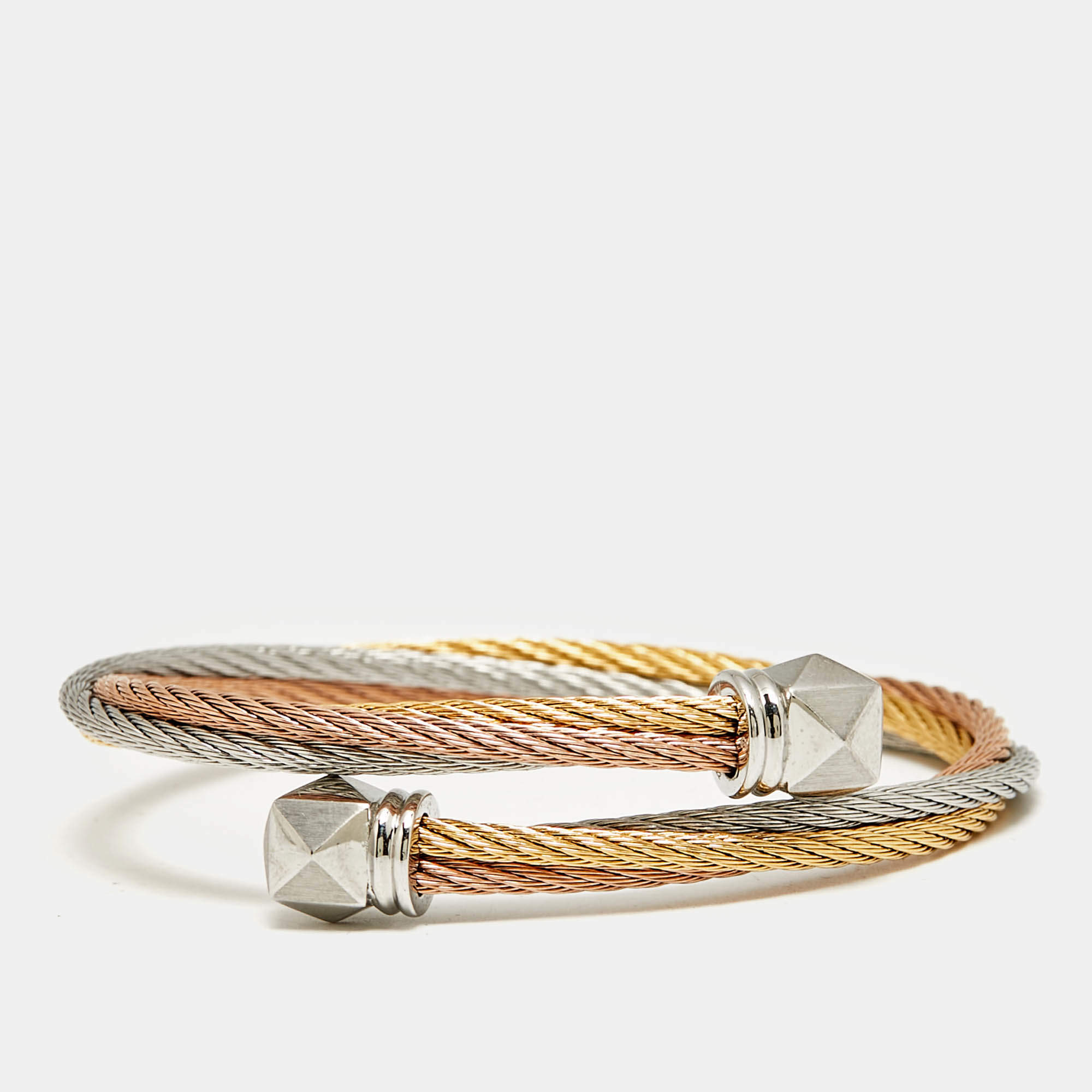 Pre Owned Charriol Three Tone Metal Bracelet
