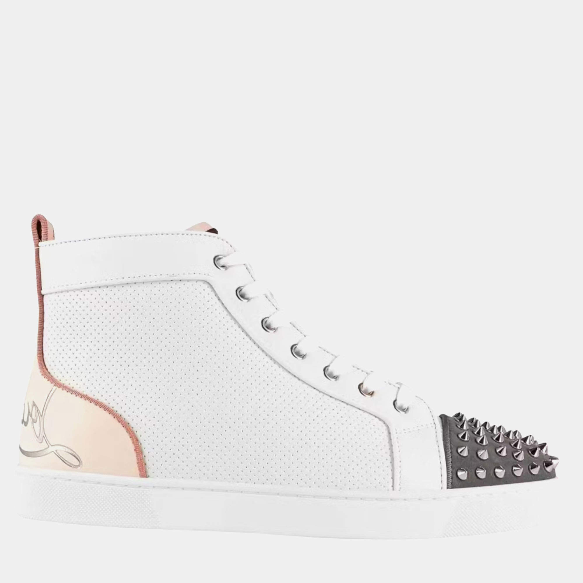 Christian Louboutin Multicolor Fun Lou Spikes Flat Sneakers EU 41