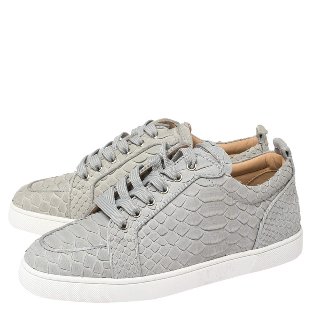 louboutin snakeskin trainers