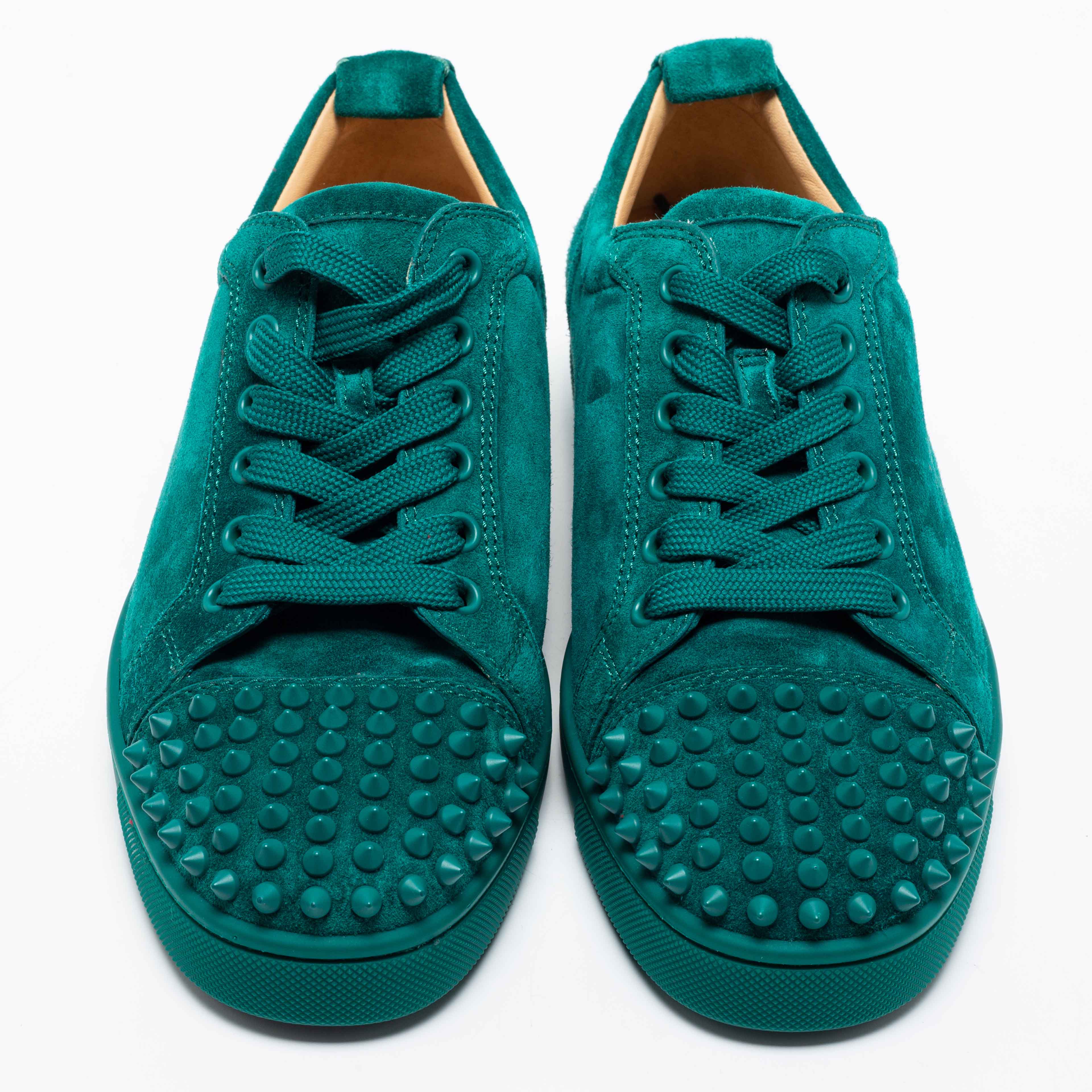 CHRISTIAN LOUBOUTIN Size 10 Green Men's Sneakers – Labels Luxury