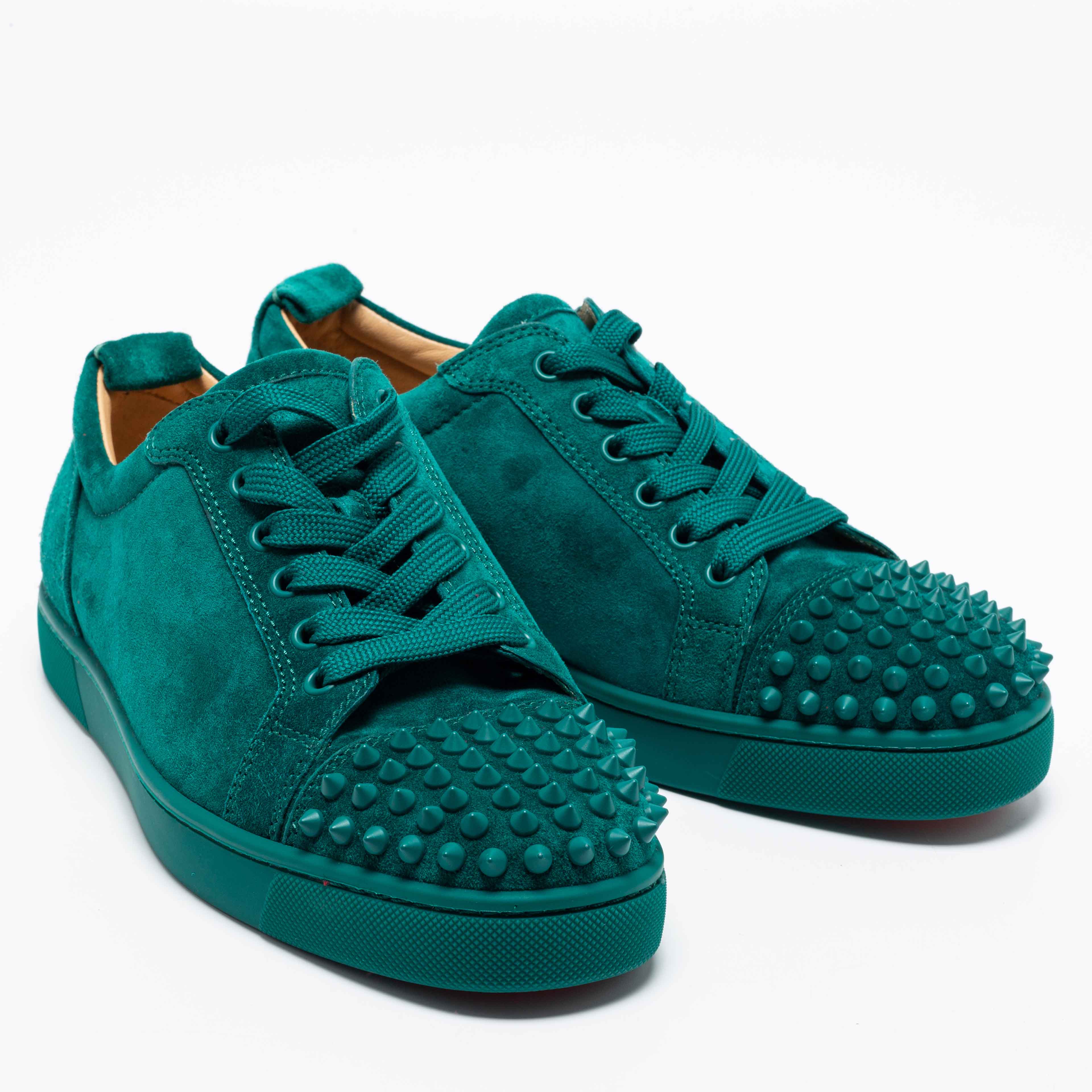 CHRISTIAN LOUBOUTIN Size 10 Green Men's Sneakers – Labels Luxury