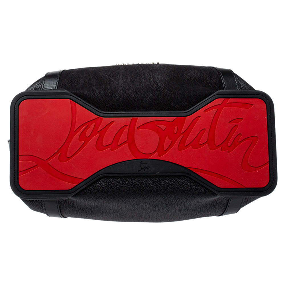 Christian Louboutin Bagdamon Black Leather Bowling Bag Red Soles new –  AvaMaria