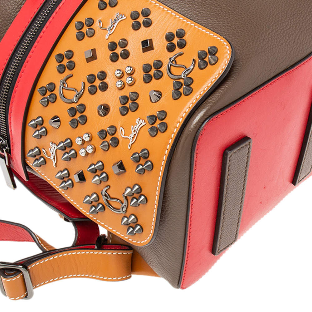 Christian Louboutin Multicolor Leather Spiked Apoloubi Backpack Christian  Louboutin