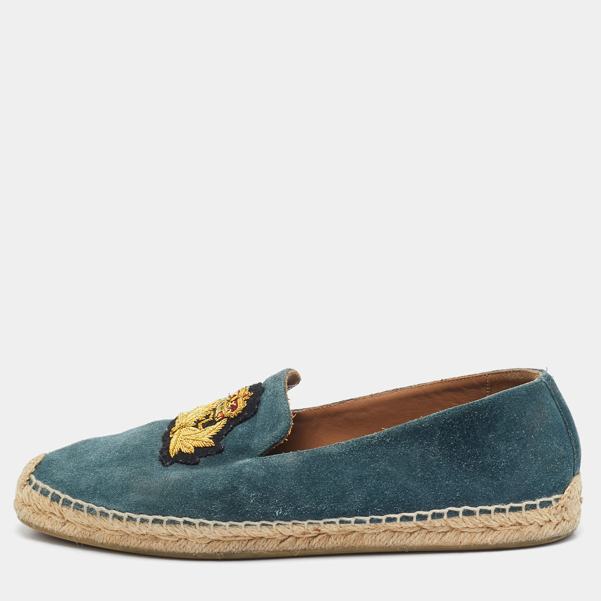 Christian Louboutin Blue Suede  Gala Espadrille Size 40