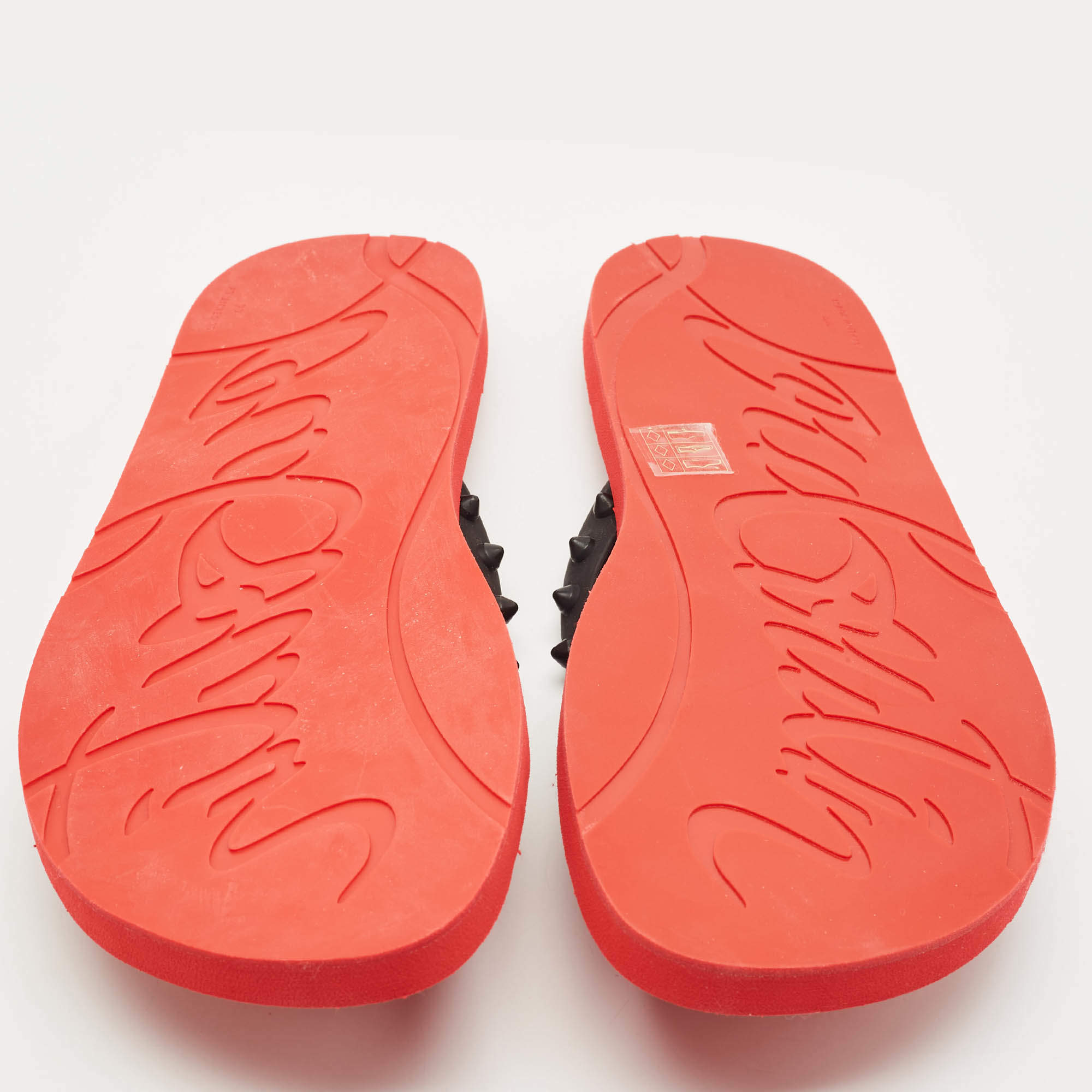 正規 CHRISTIAN LOUBOUTIN MULOMAN FLAT 42.5 Christian Louboutin Muloman Flat Beige Suede Backless Slide