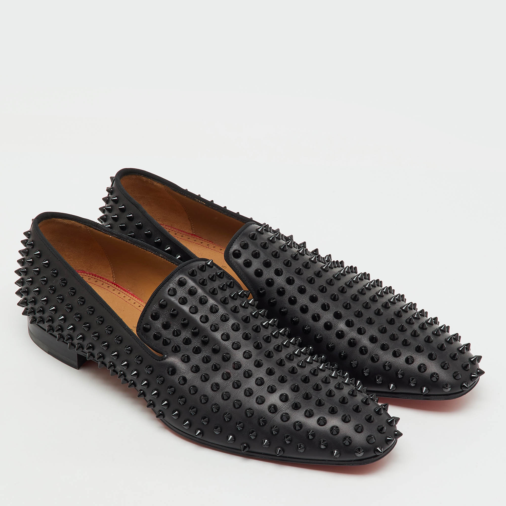 ルブタン　Dandelion spikes 41.5 Dandelion Spikes - Loafers - Veau velours and spikes - Black