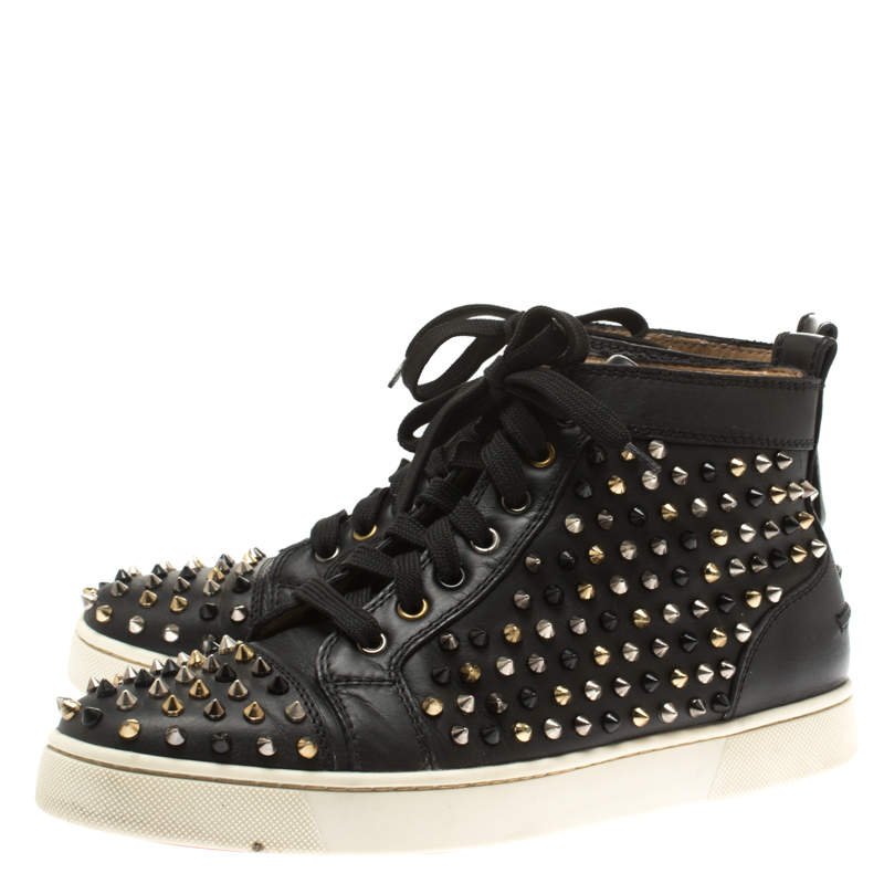 Christian Louboutin Louis Allover Spikes High Top Sneaker (Men)