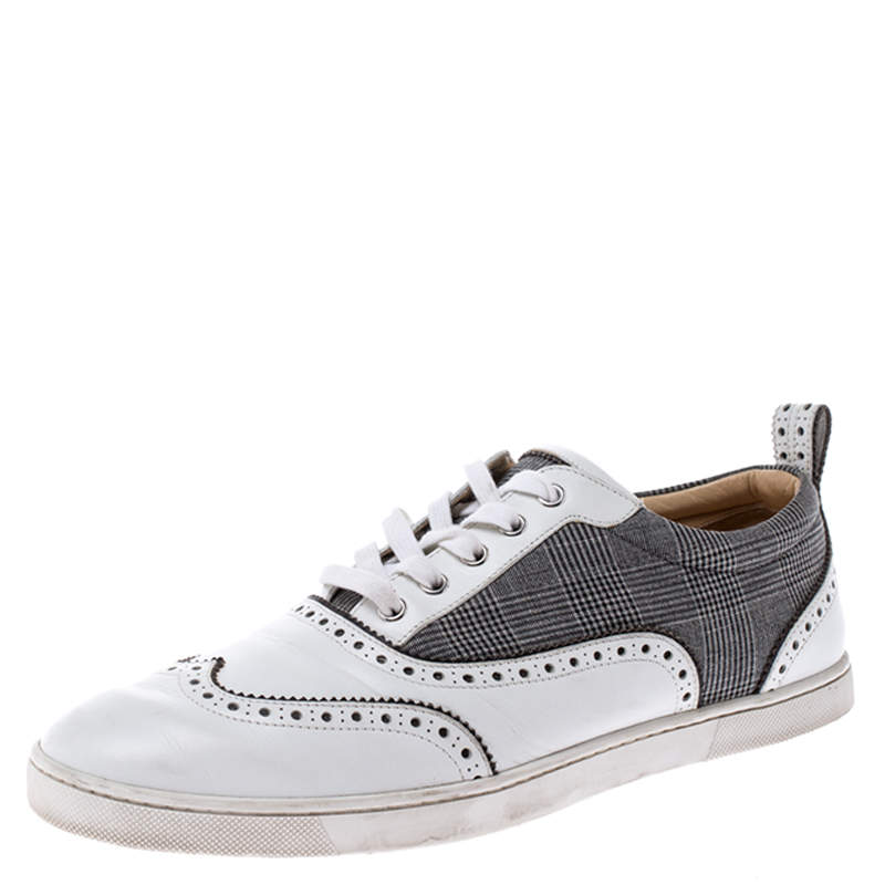 louboutin grey sneakers