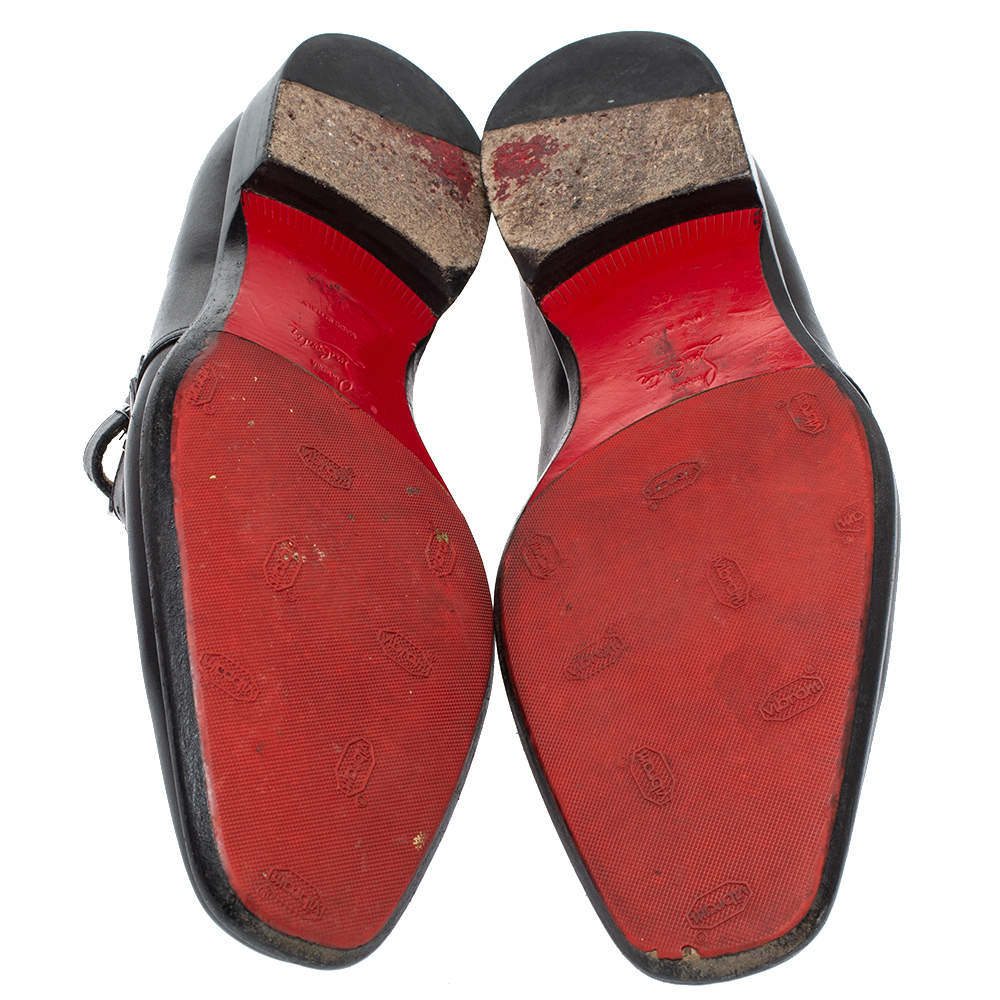 louboutin double monk strap