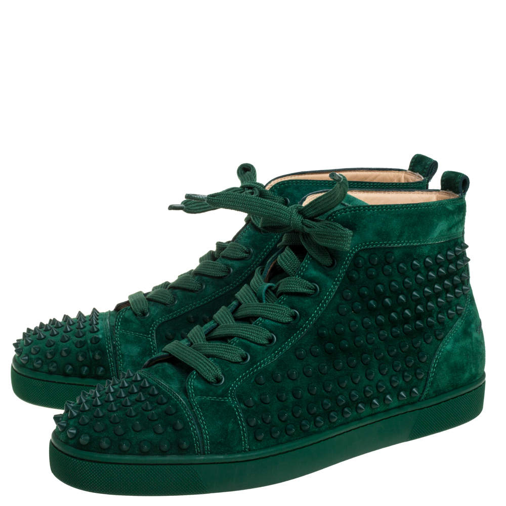 green louboutin sneakers