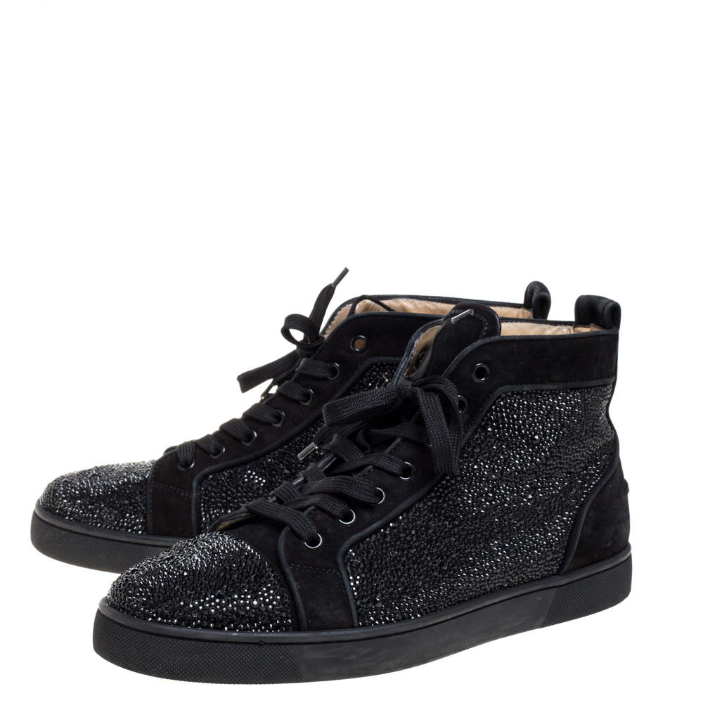 christian louboutin black strass