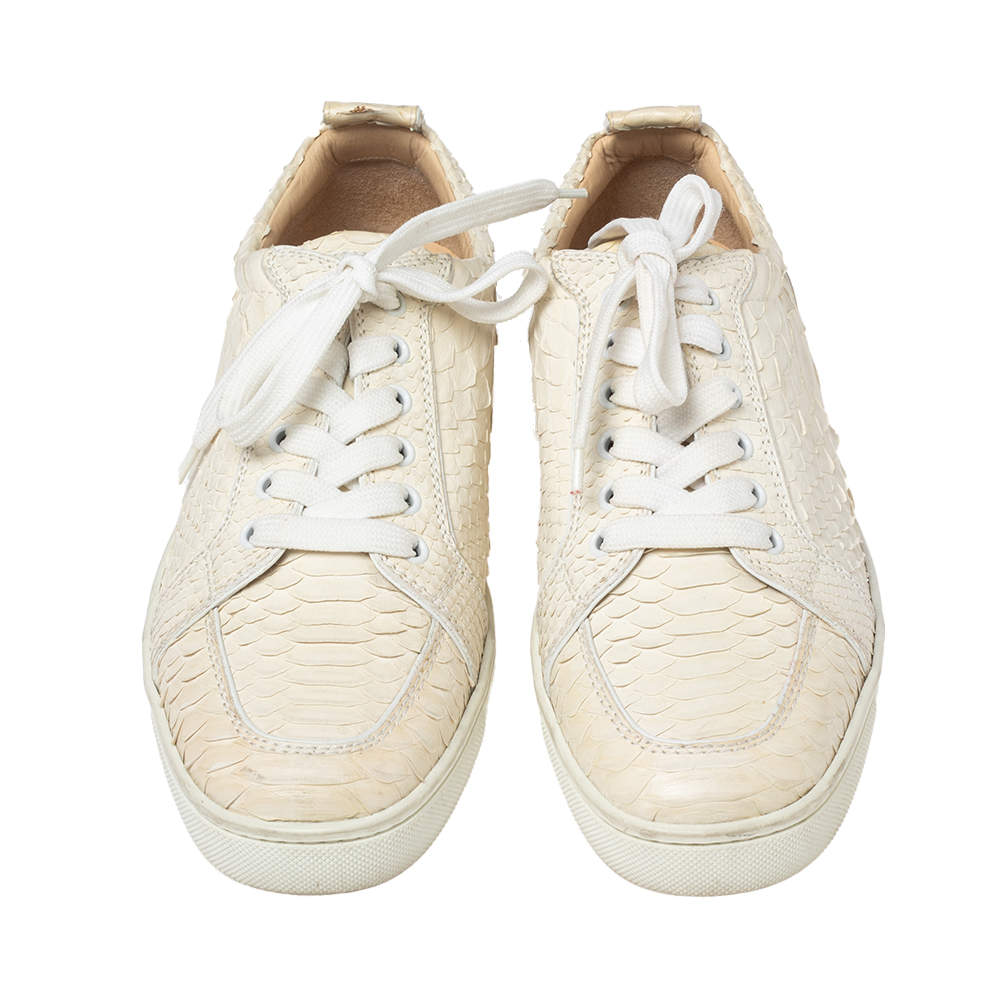 Trainers Christian Louboutin White size 41 EU in Rubber - 25287260