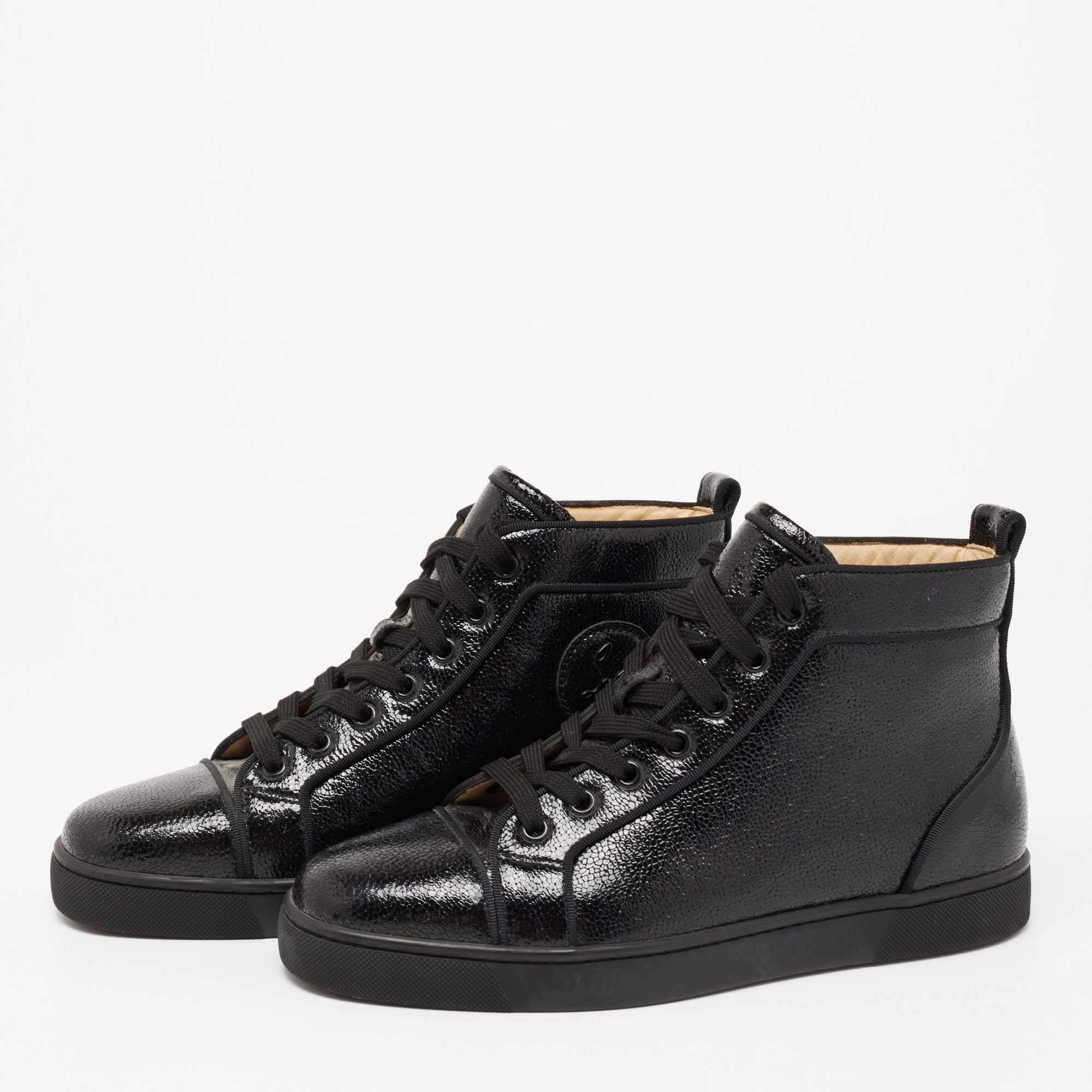 Louboutin black high top hotsell