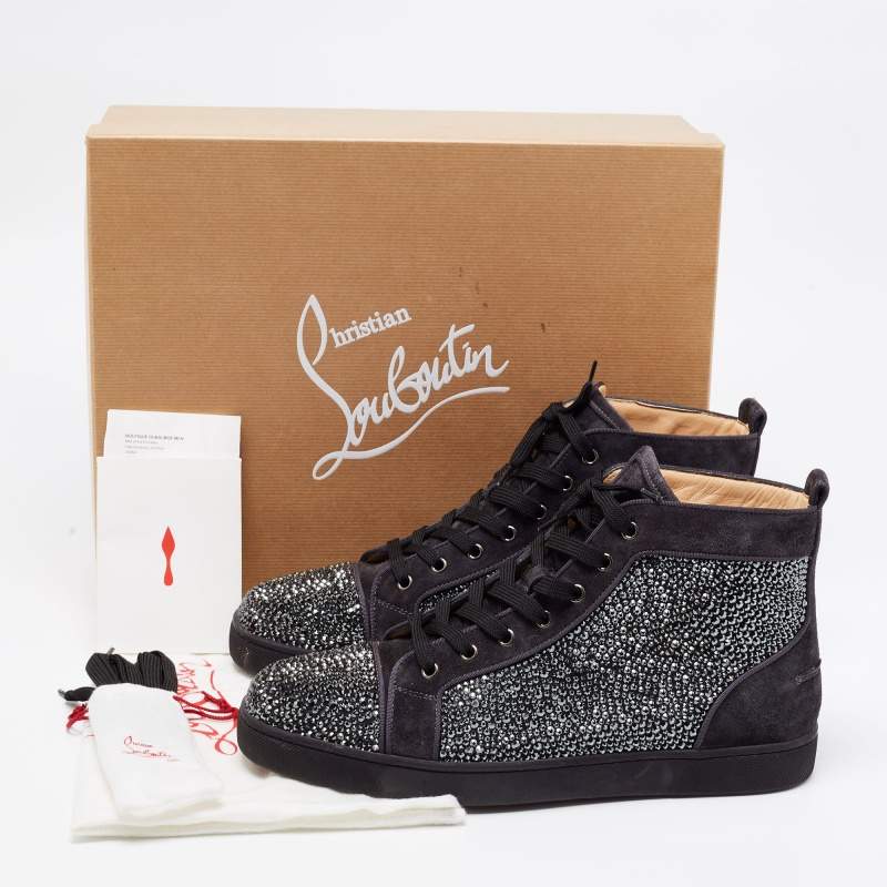 Louis low trainers Christian Louboutin Grey size 45 EU in Other - 33333170