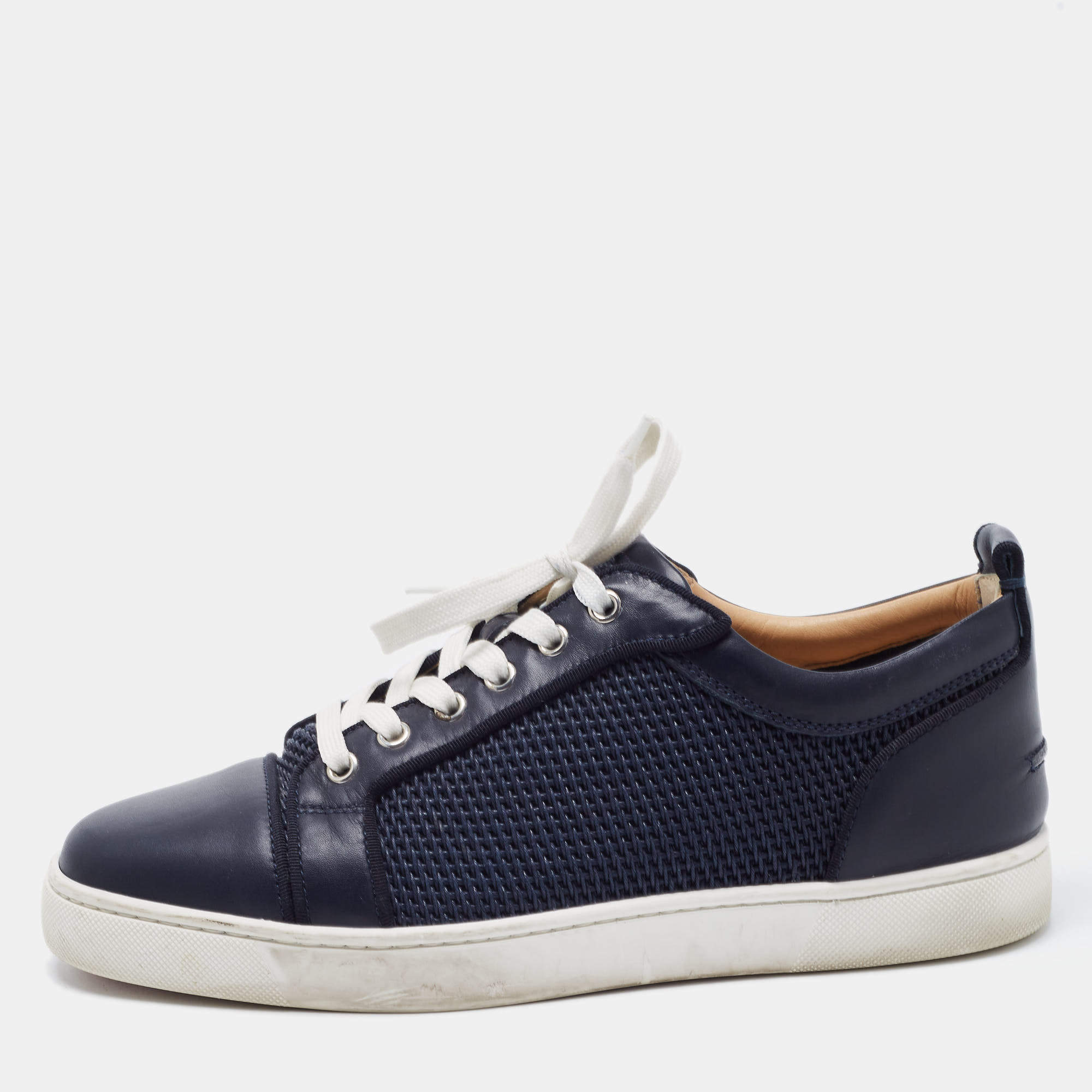 Christian Louboutin Authentic Sneakers Shoes Navy 42 Used from