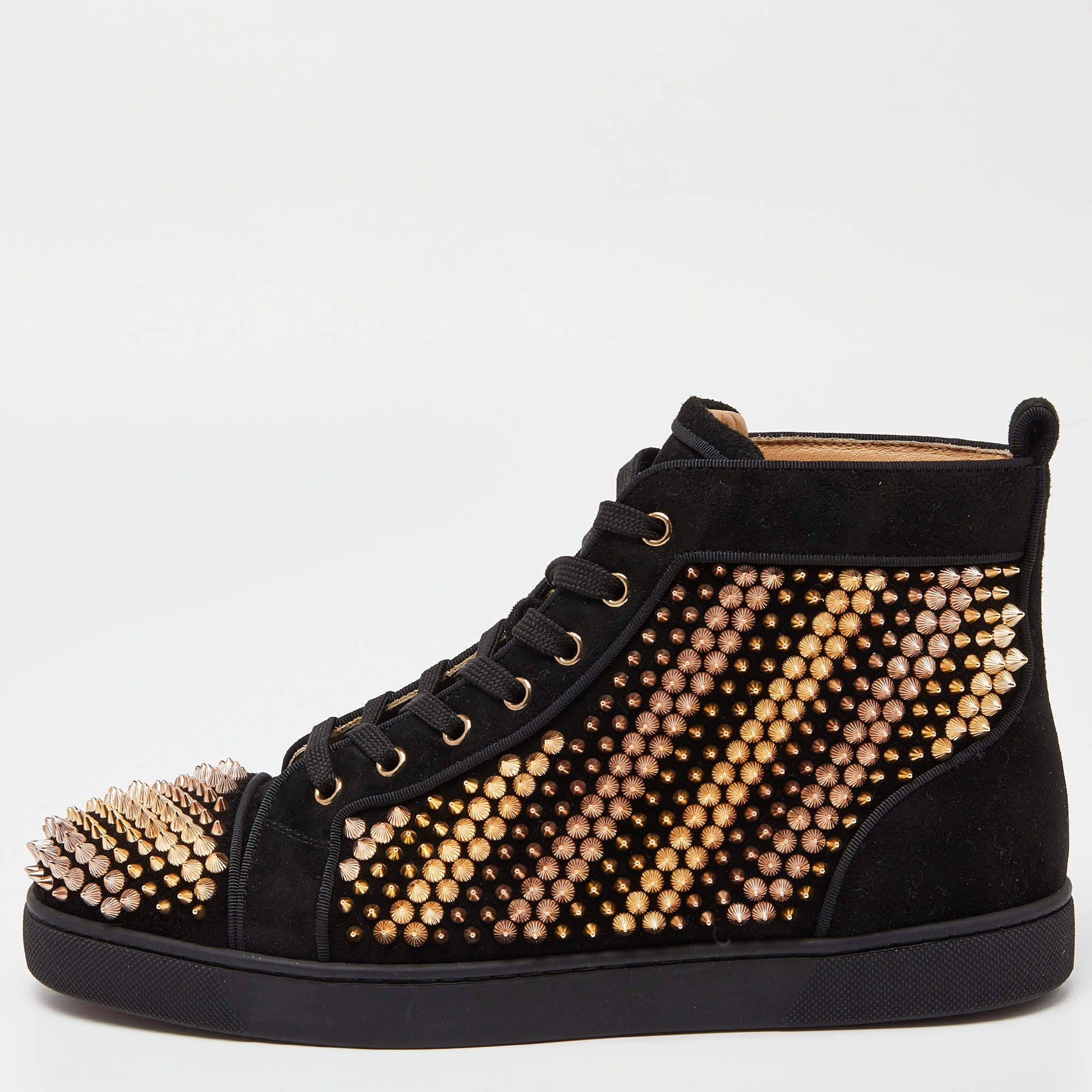 Christian Louboutin, Shoes, Suede Mustard Color Christian Louboutin Spike  Sneakers Louis
