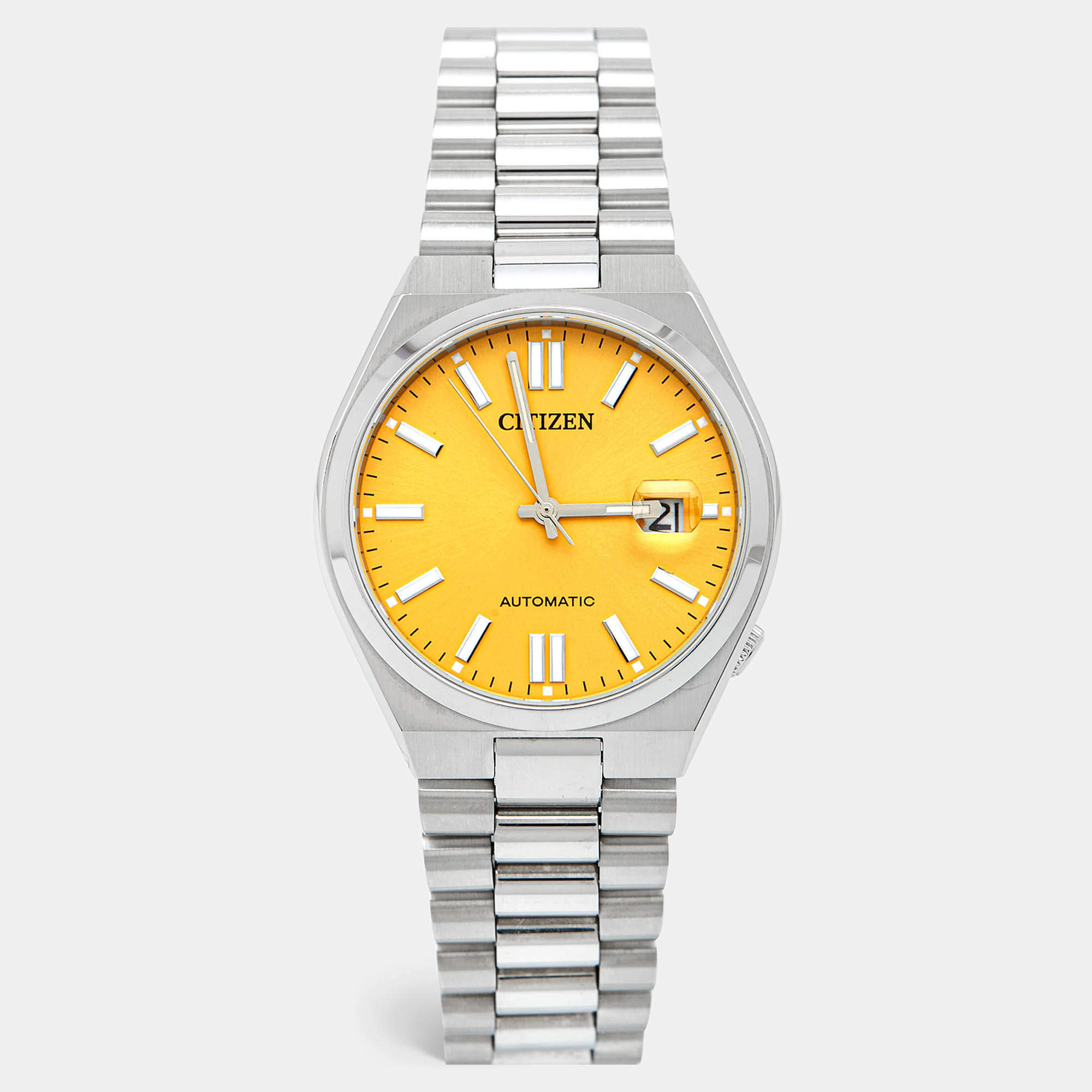 Citizen Yellow Stainless Steel Classic 8210-S126967 Men's Wristwatch 40 mm