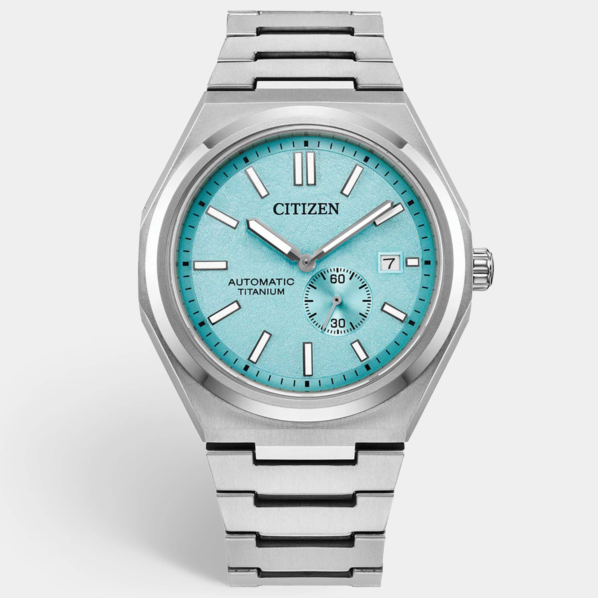 Pre Owned Citizen Zenshin NJ0180-80M Light Green Dial Duratect / Super Titanium Men's Wristwatch 40 mm