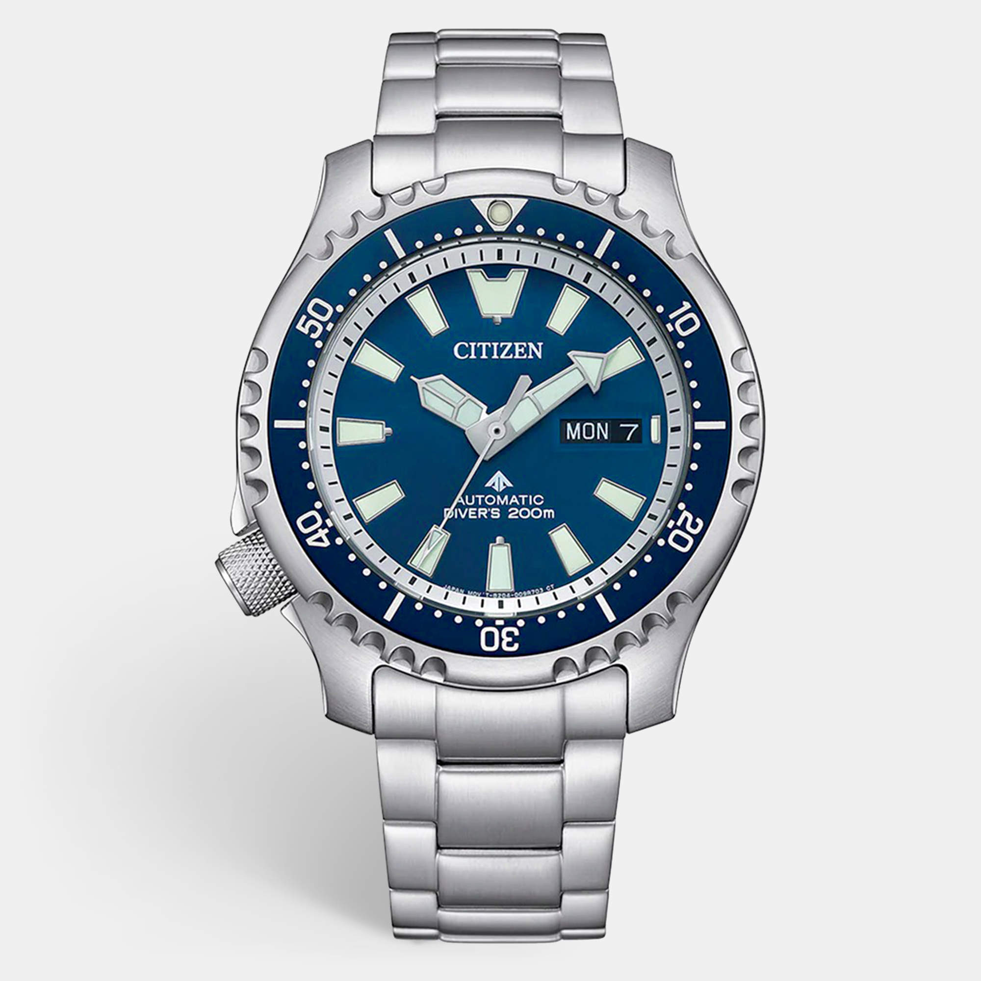 Pre Owned Citizen Limited Edition Promaster Marine NY0161-63L Blue Dial Stainless Steel Men's Wristwatch 42 mm