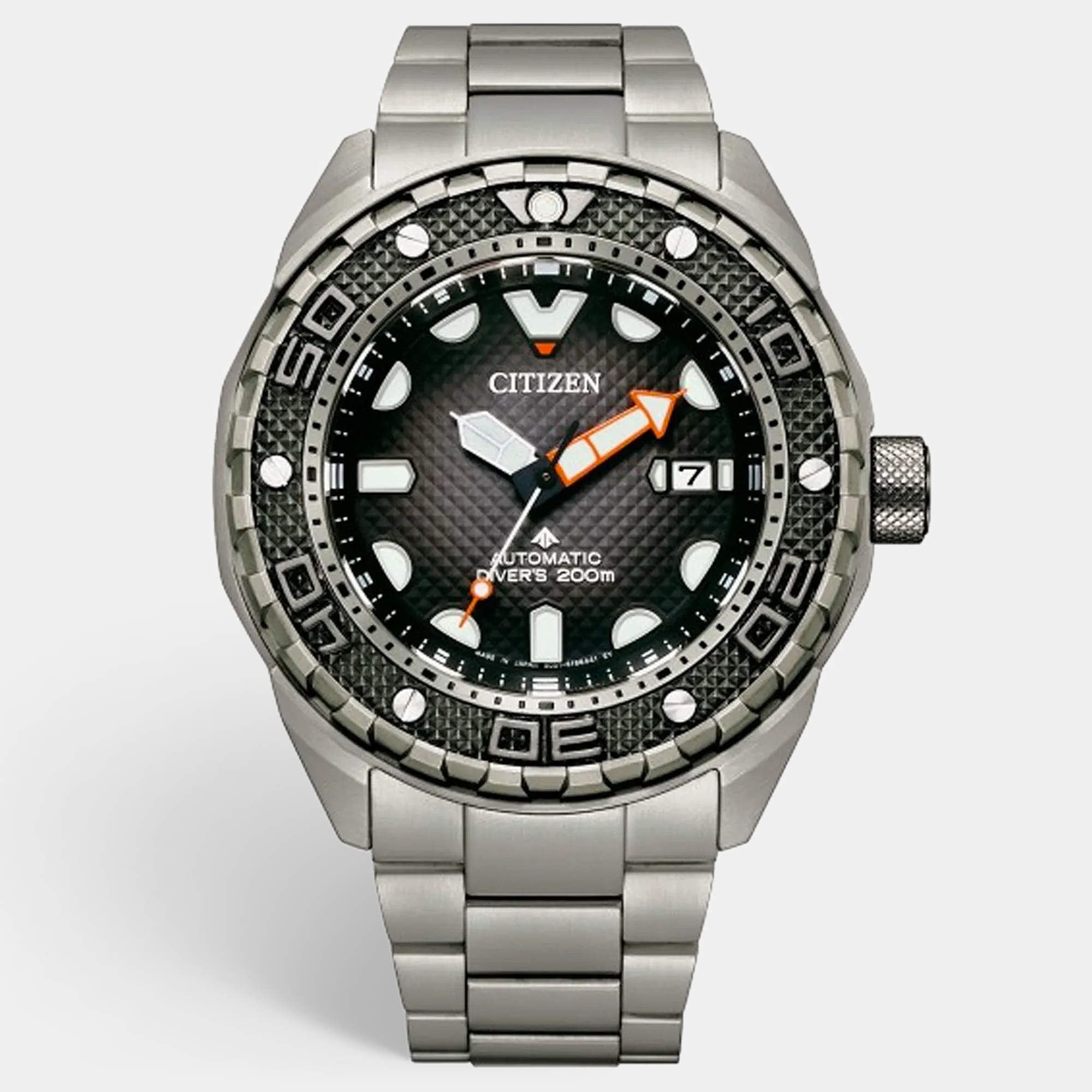 Pre Owned Citizen Promaster NB6004-83E Grey Gradient Dial Duratect / Super Titanium Men's Wristwatch 44 mm