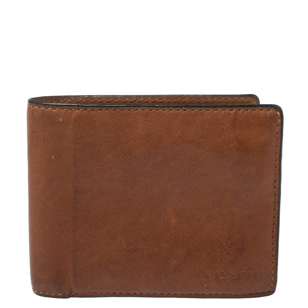 Coach Brown Leather Bifold Wallet