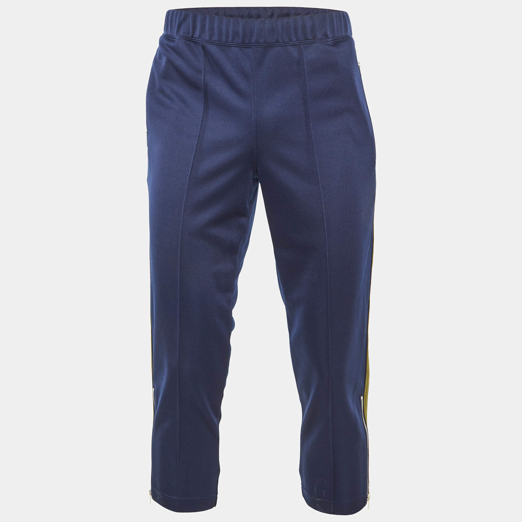 Pre Owned Comme des Garçons Shirt Blue Jersey Striped Track Pants S
