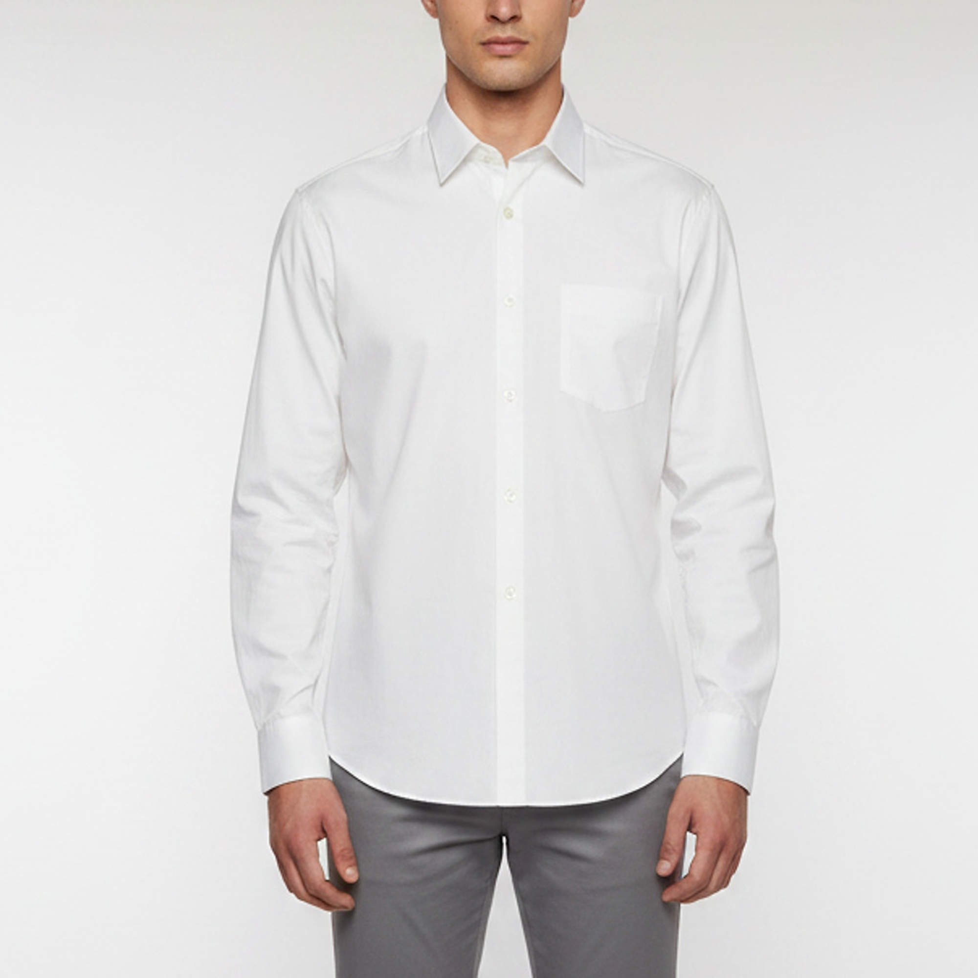 Pre Owned Comme des garcons White Cotton Long Sleeve T-Shirt S 