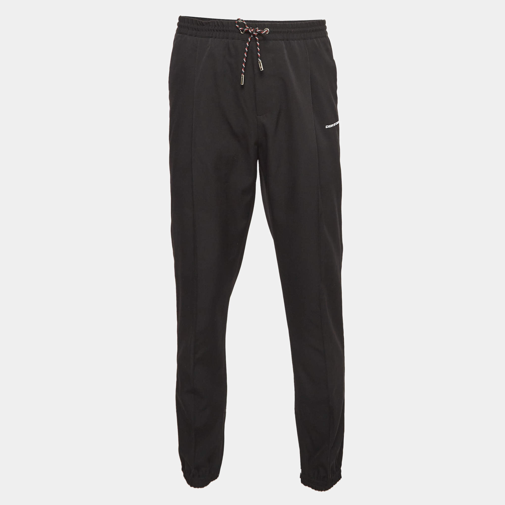 Dior Homme Black Gabardine Jogger Pants XXL