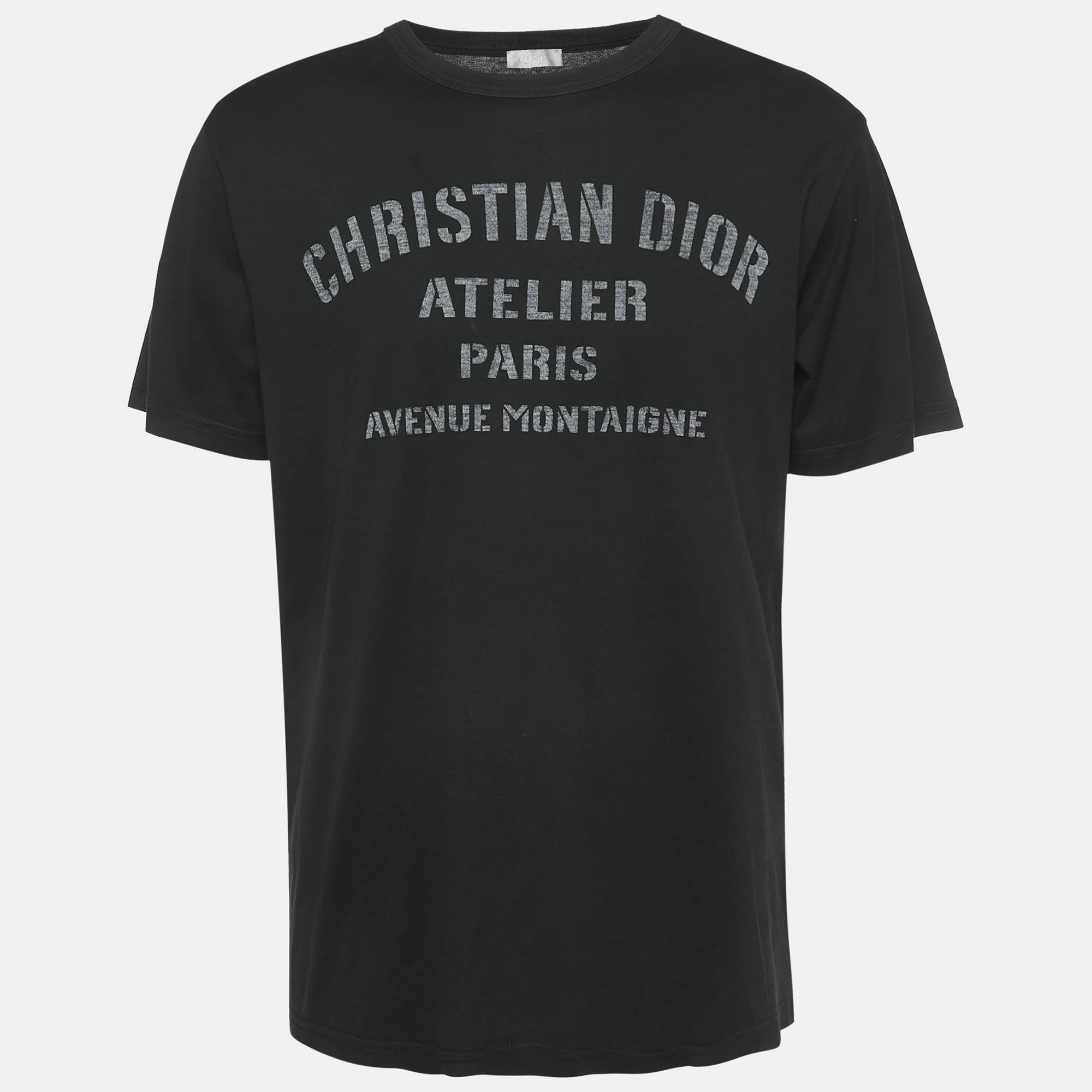 Dior Homme Black Printed Crewneck T-Shirt L