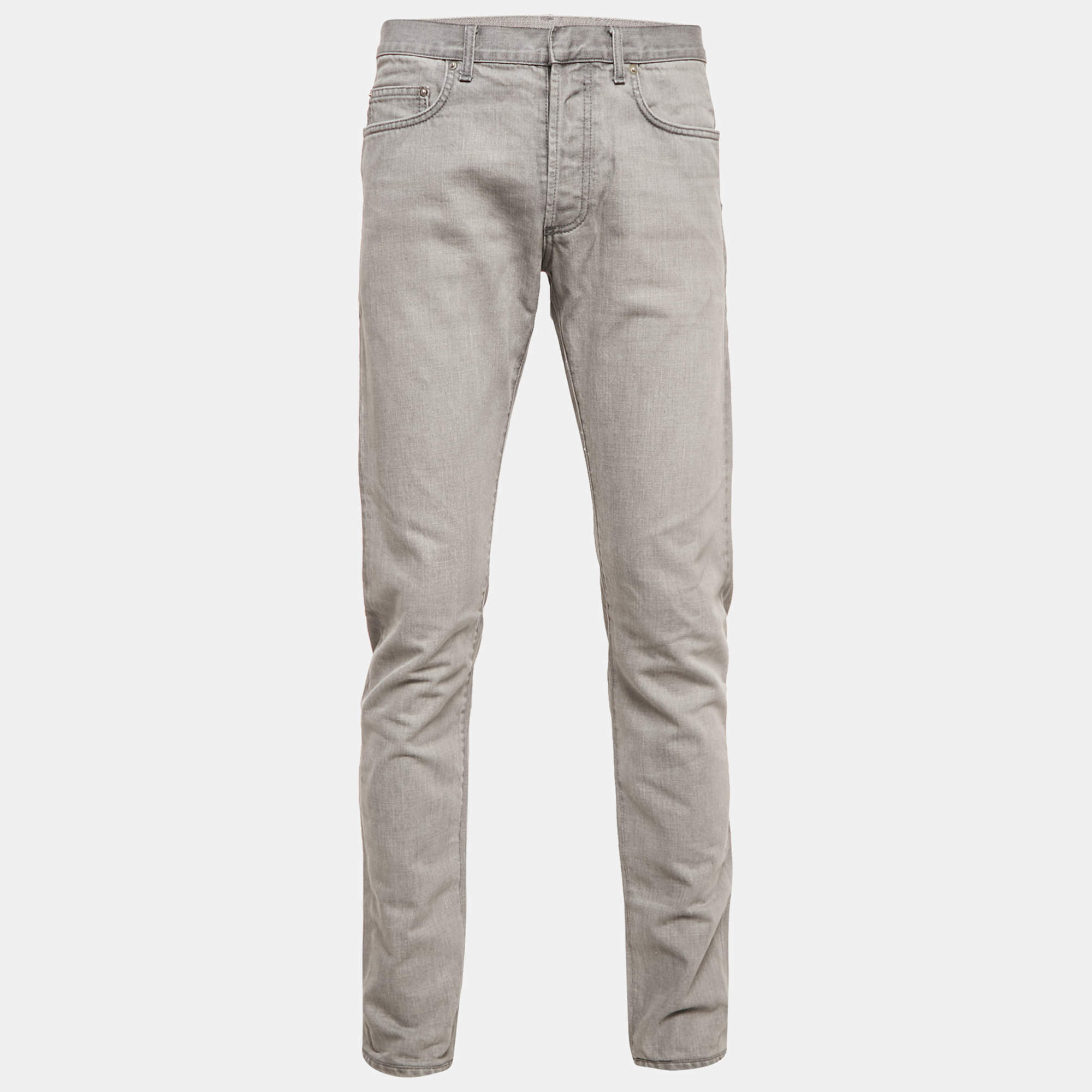 Pre Owned Dior Homme Grey Denim Jeans M Waist 33"