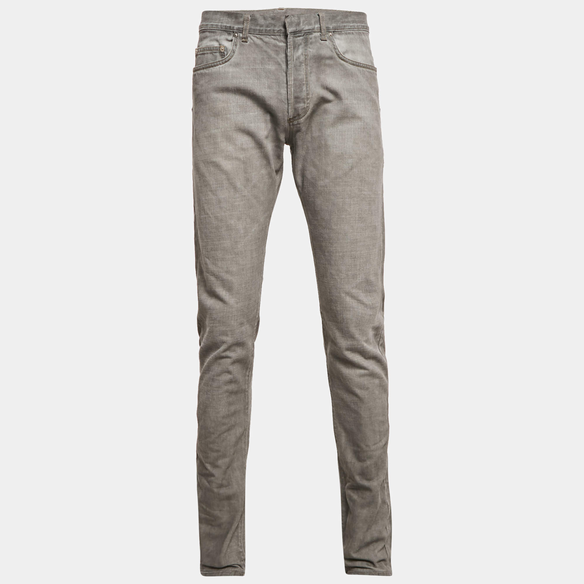 Dior Homme Grey Denim Regular Fit Jeans L Waist 33"