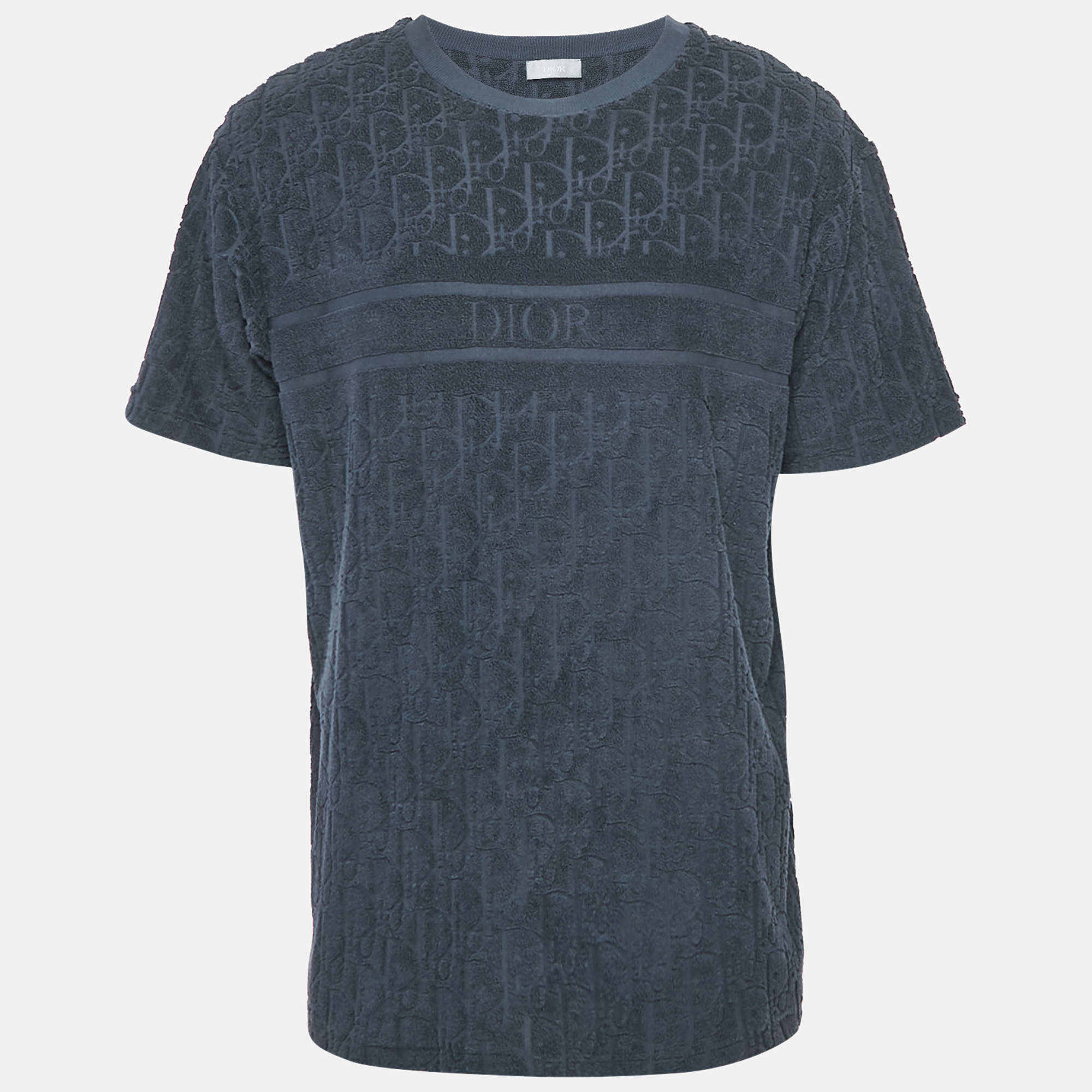 Dior  Homme Oblique Terry Crewneck T-Shirt M