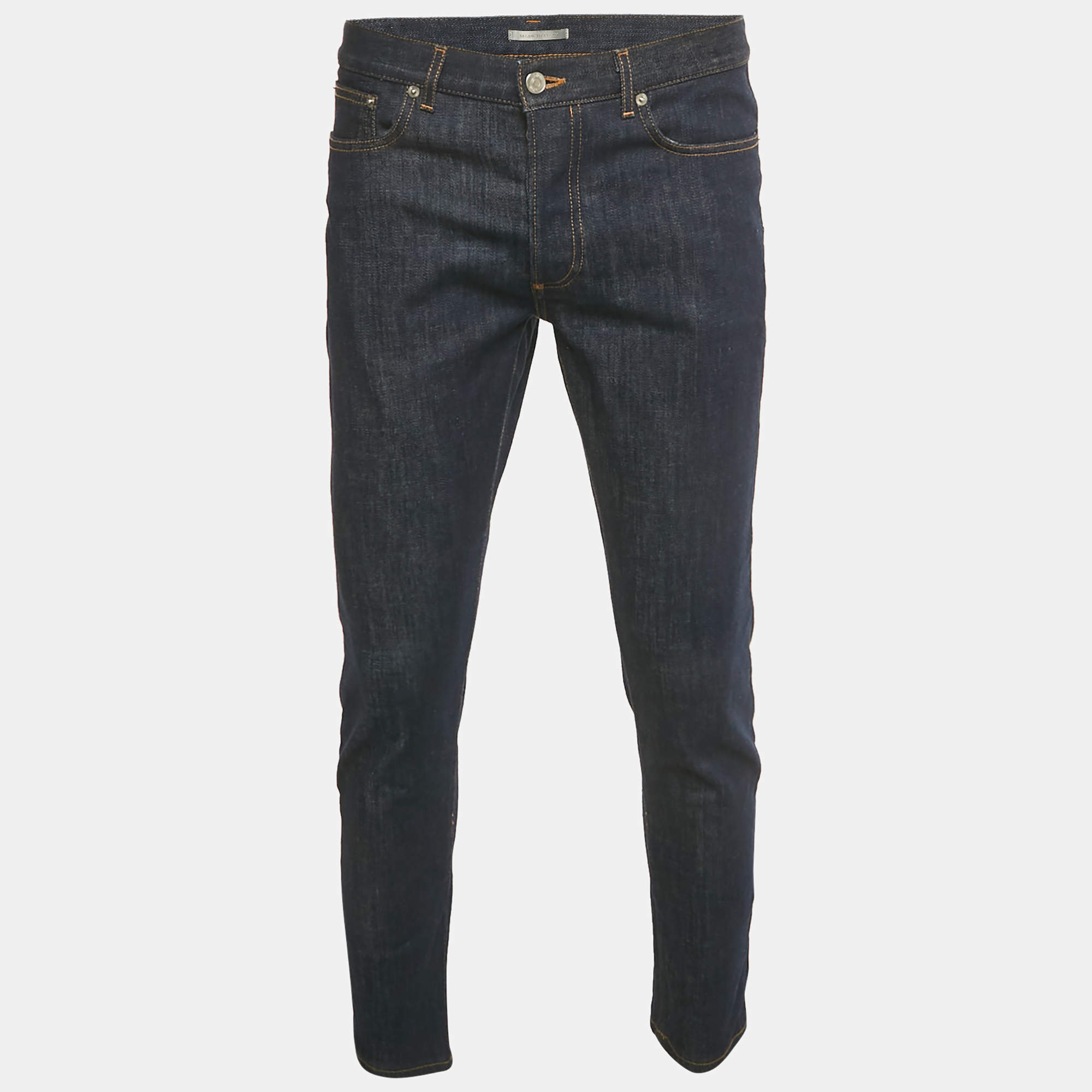 مملوكة مسبقًا Dior Homme Navy Blue Denim Jeans M Waist 34"