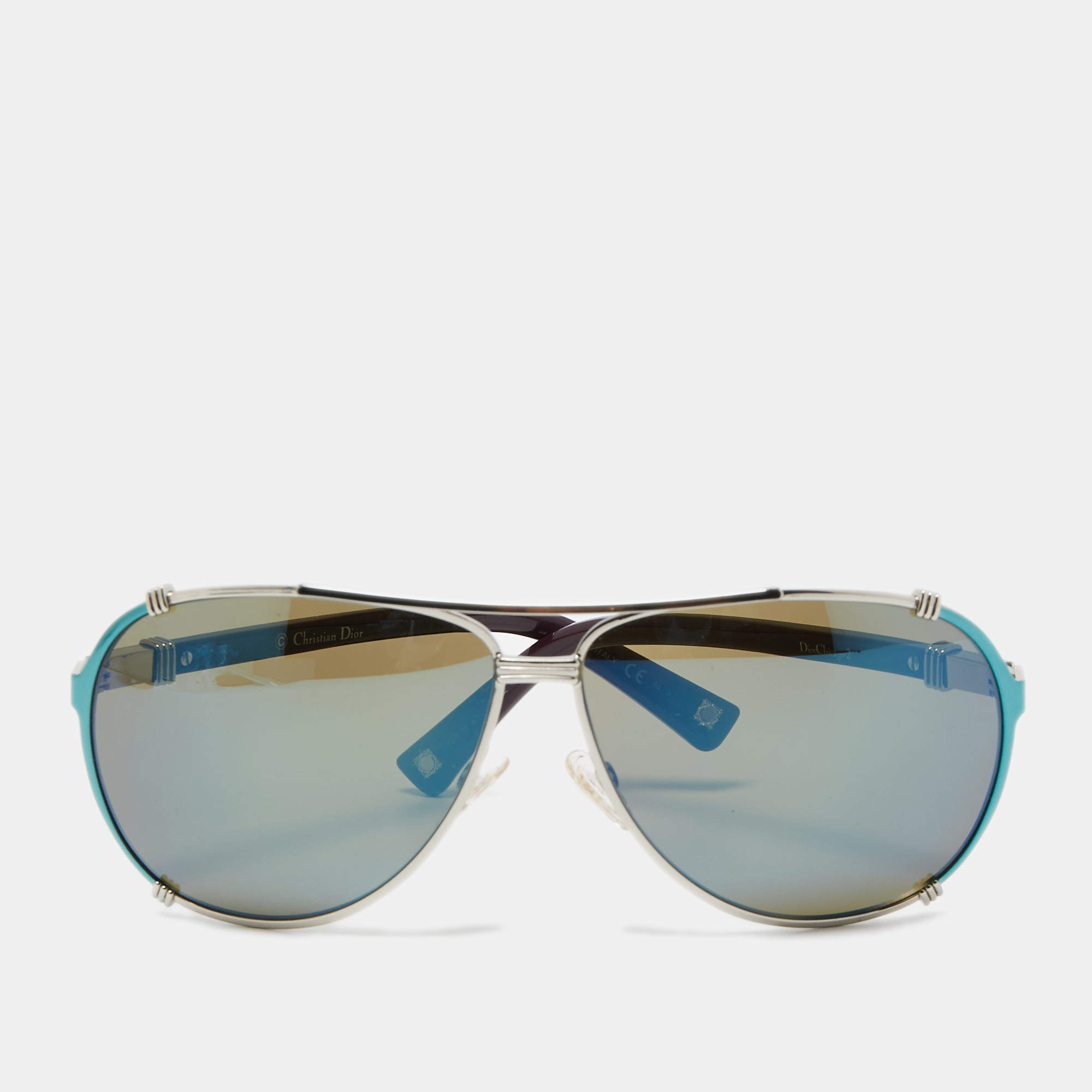 Dior Blue/Plum Mirrored 1QW3U Chicago 2 Aviator Sunglasses