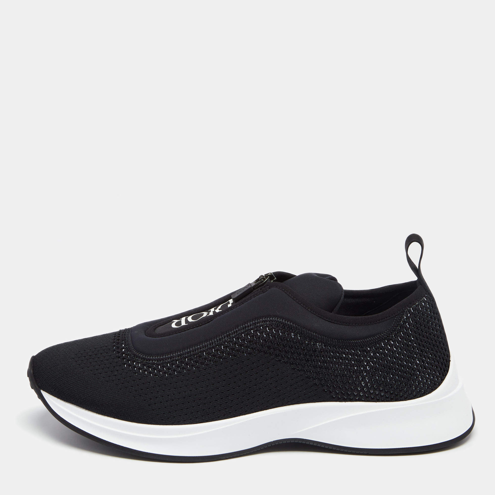 Dior Black Mesh And Fabric B25 Sneaker Size 45
