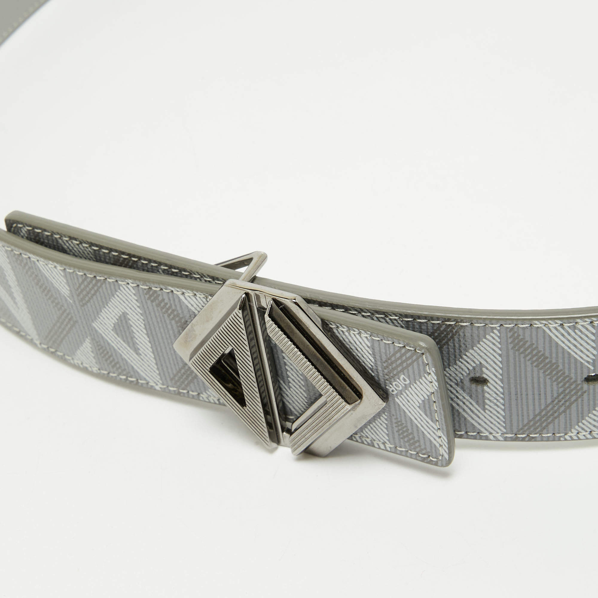 Dior Homme Navy Blue Leather Alyx Lock Buckle Belt 120CM