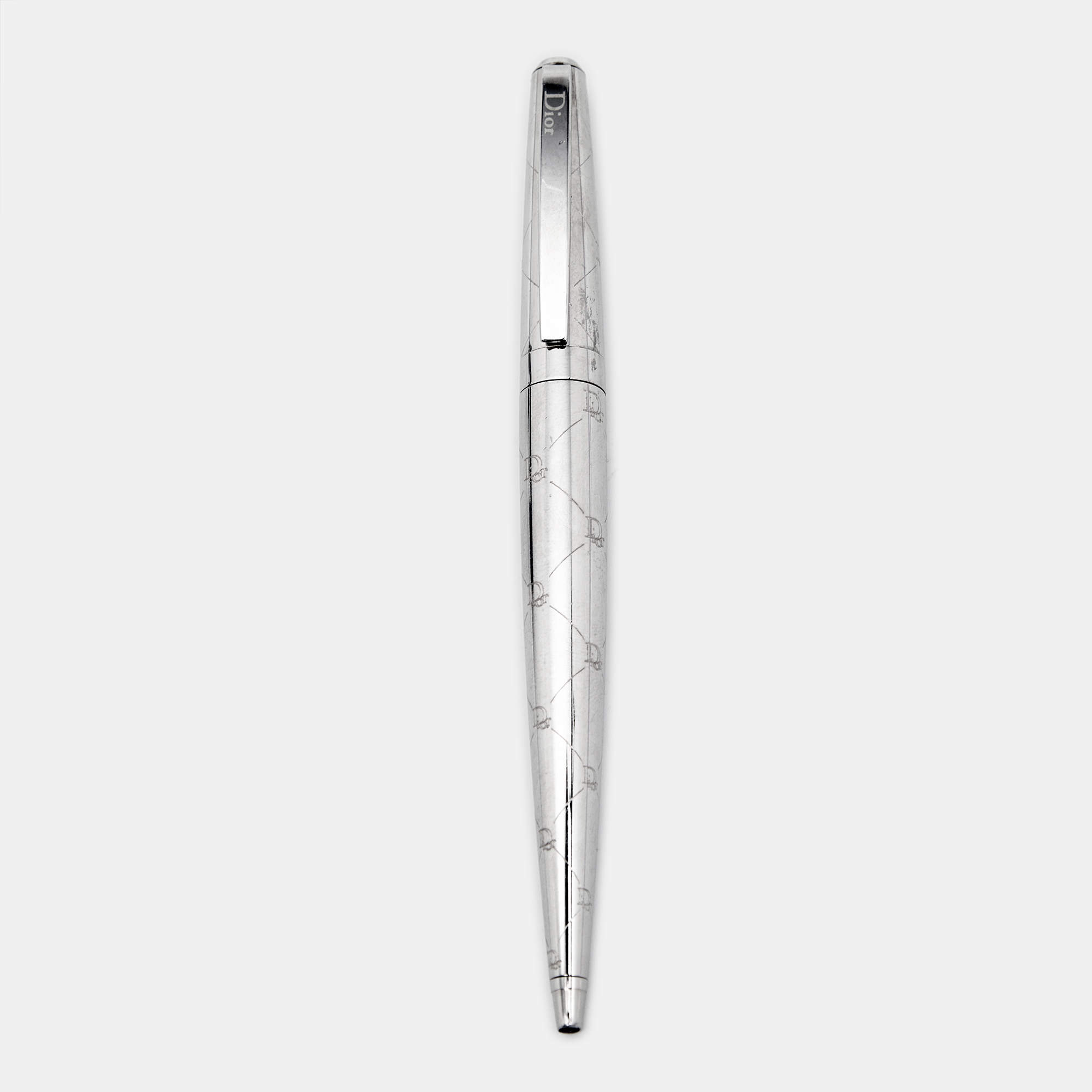 Dior Silver Tone Ballpoint Pen