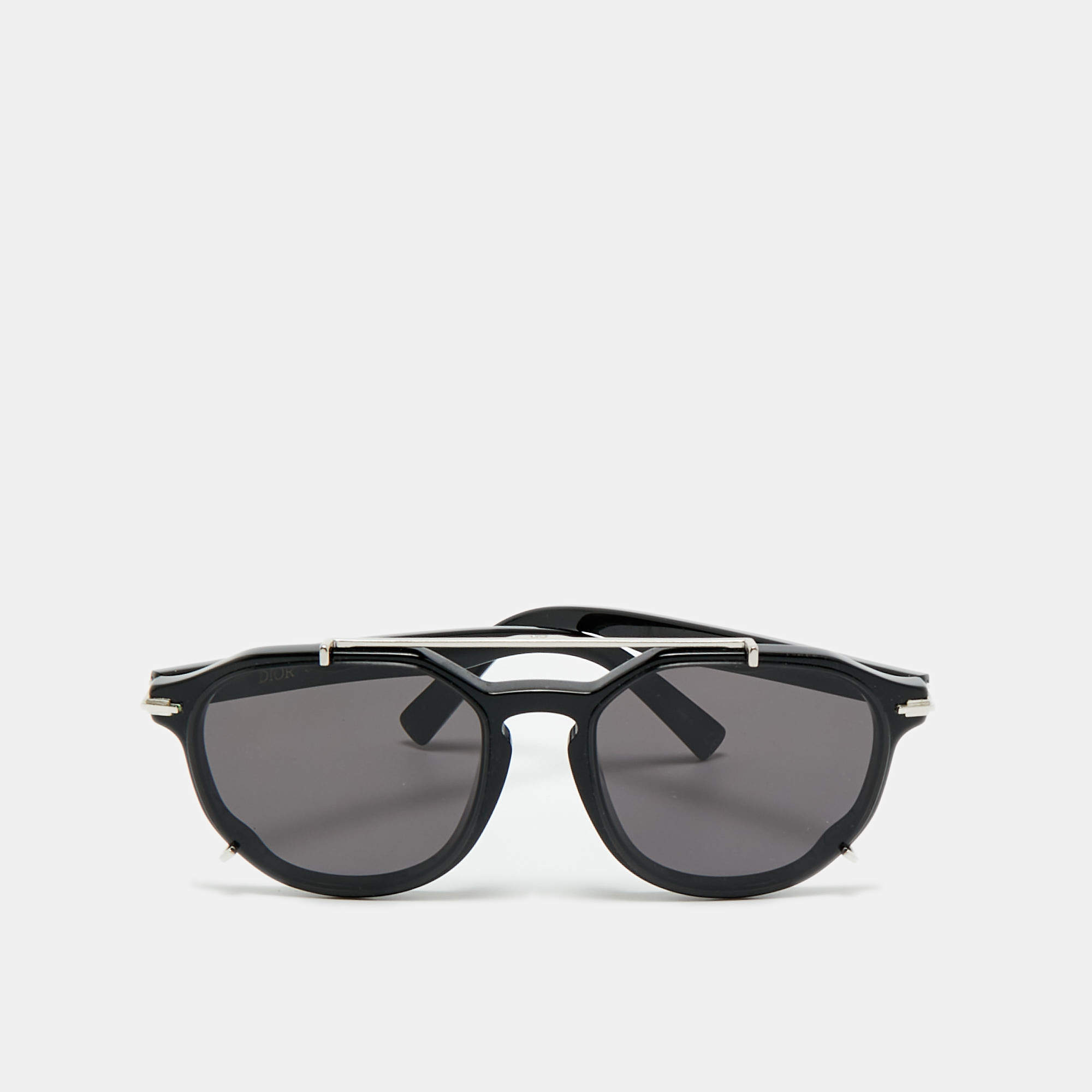 Pre Owned Dior Black Blacksuit RI Aviator Sunglasses   