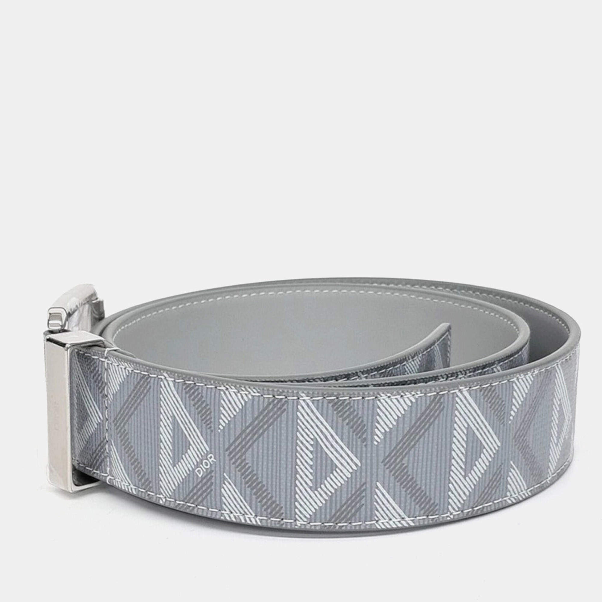 Dior Homme Navy Blue Leather Alyx Lock Buckle Belt 120CM Dior | TLC