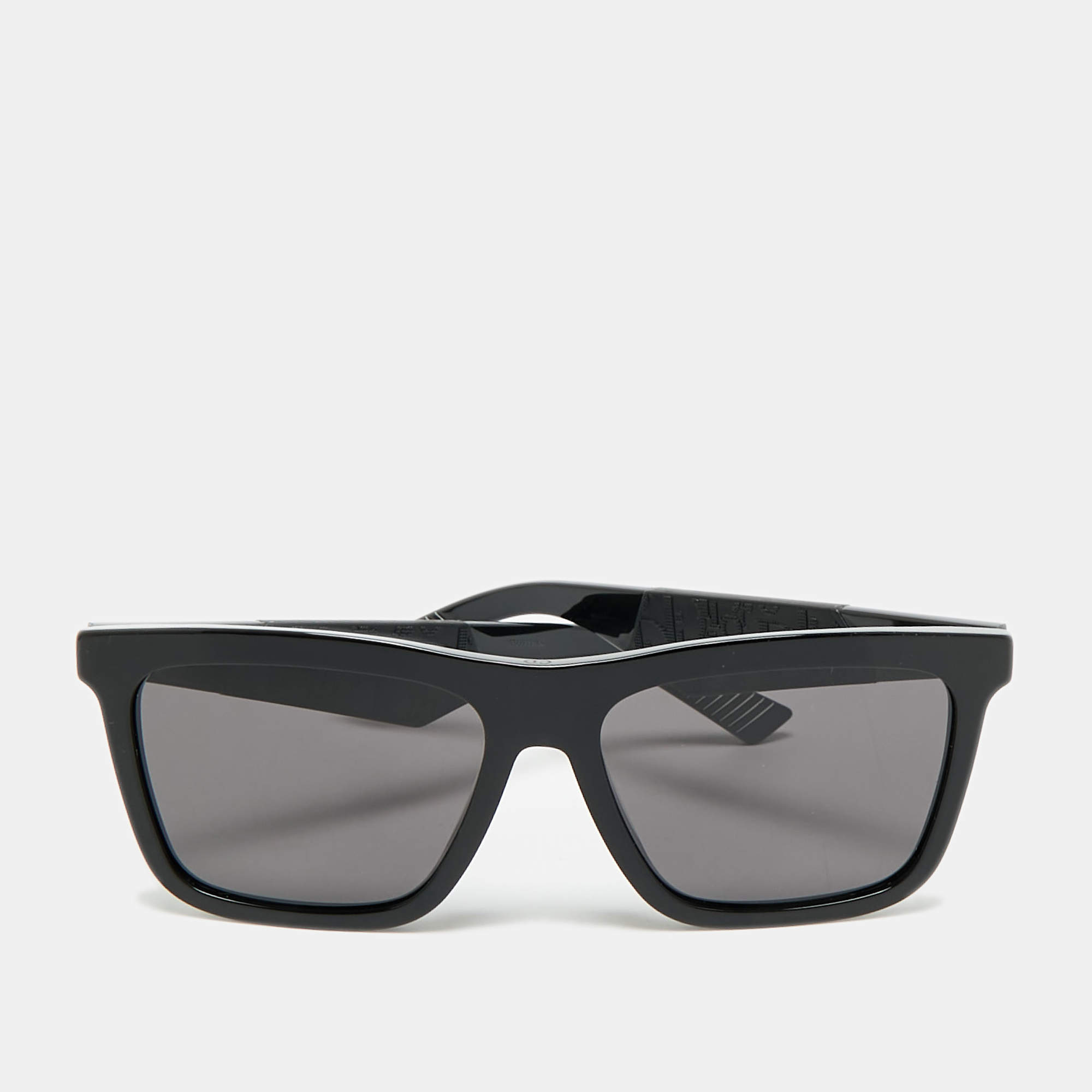 Pre Owned Dior Black B27 S1I Oblique Square Sunglasses