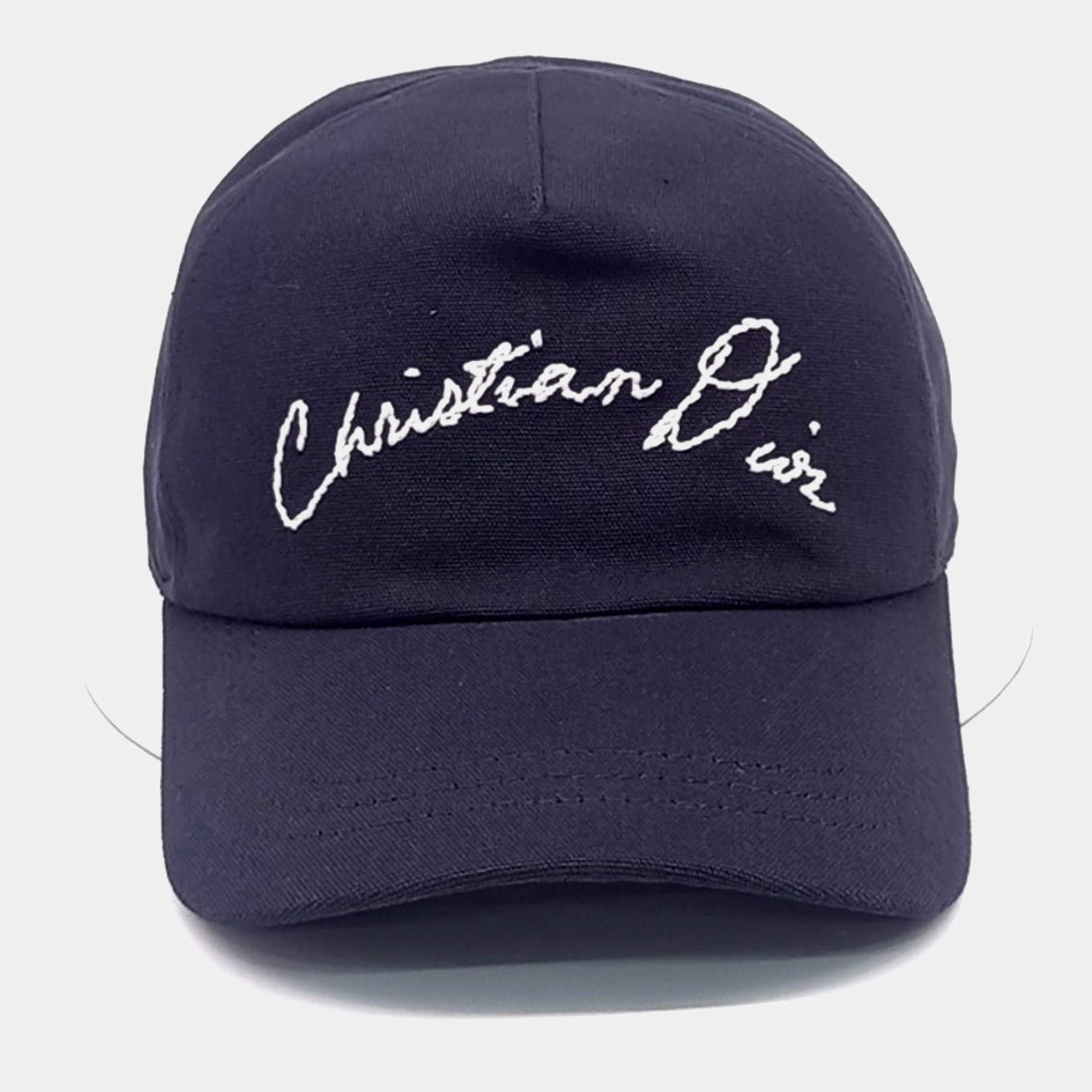 Pre Owned Dior Cotton Navy Homme cap