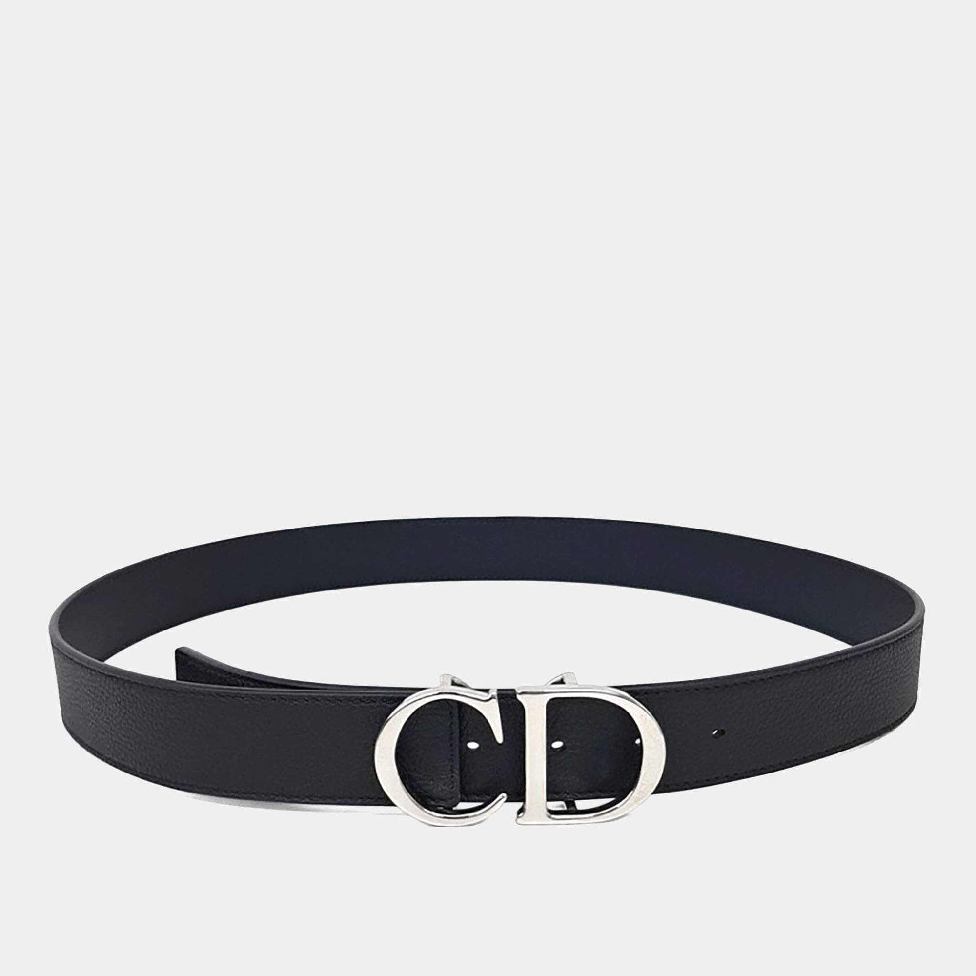 مملوكة مسبقًا Christian Dior Leather Homme Reversible Belt