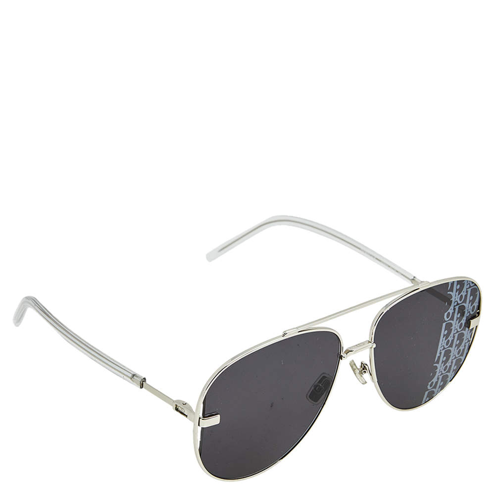 dior silver aviator sunglasses