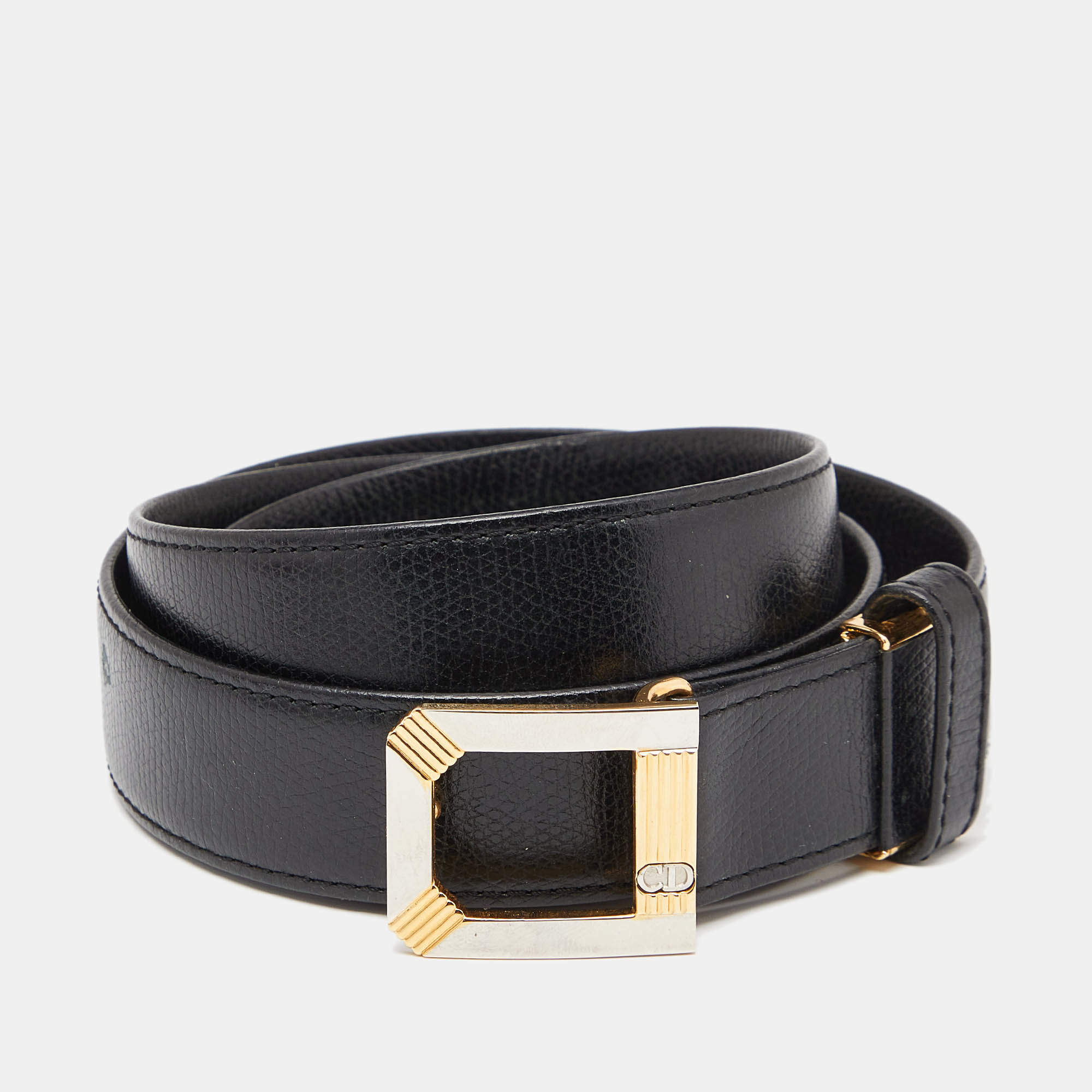 Dior Black Leather Buckle Belt 95CM Dior | TLC