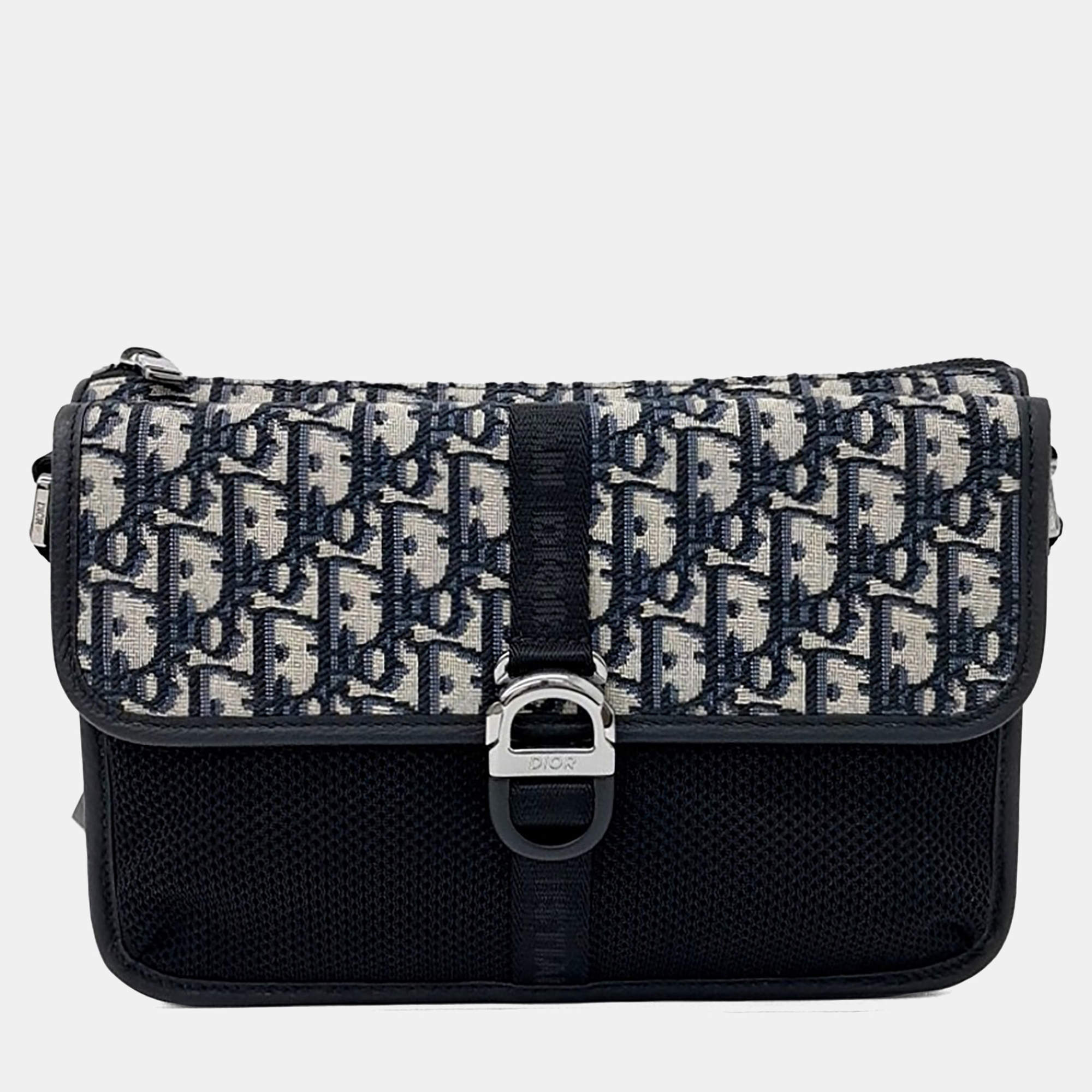 Pre Owned Dior Homme Oblique 8 Messenger Bag