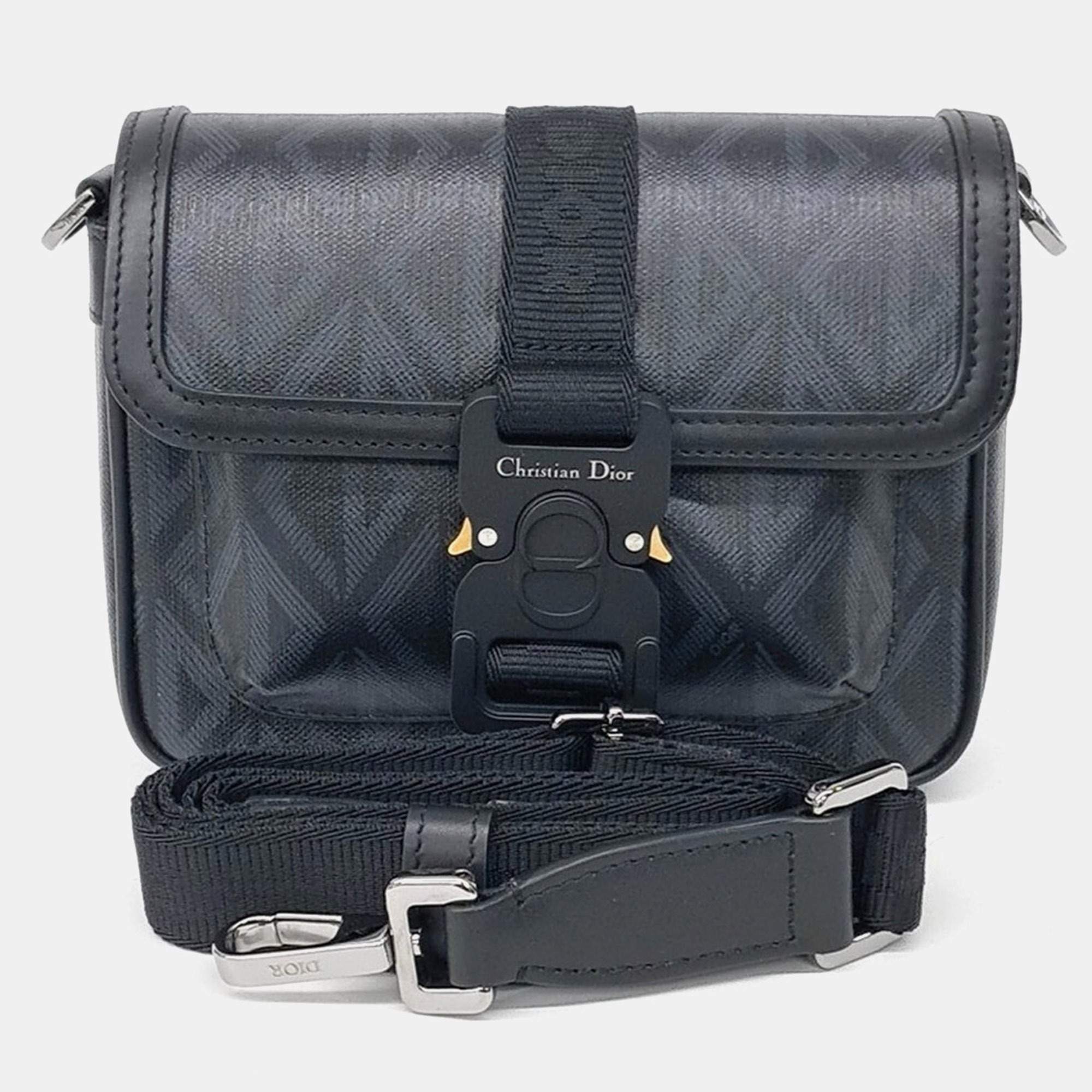 Pre Owned Dior Multicolor PVC Dior Homme Hit the Road Mini Messenger Bag