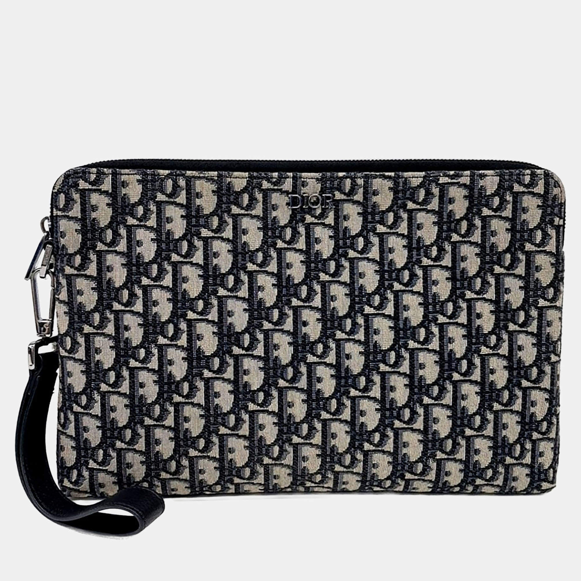 مملوكة مسبقًا Dior Homme Oblique Clutch 2OBC
