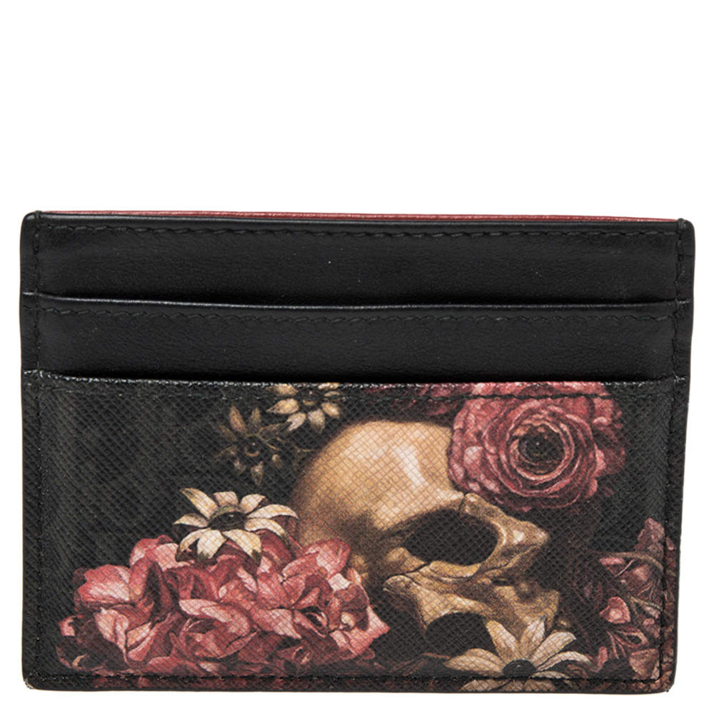 Dior Homme Black Oblique Coated Canvas and Leather Darklight Vanite Card Holder