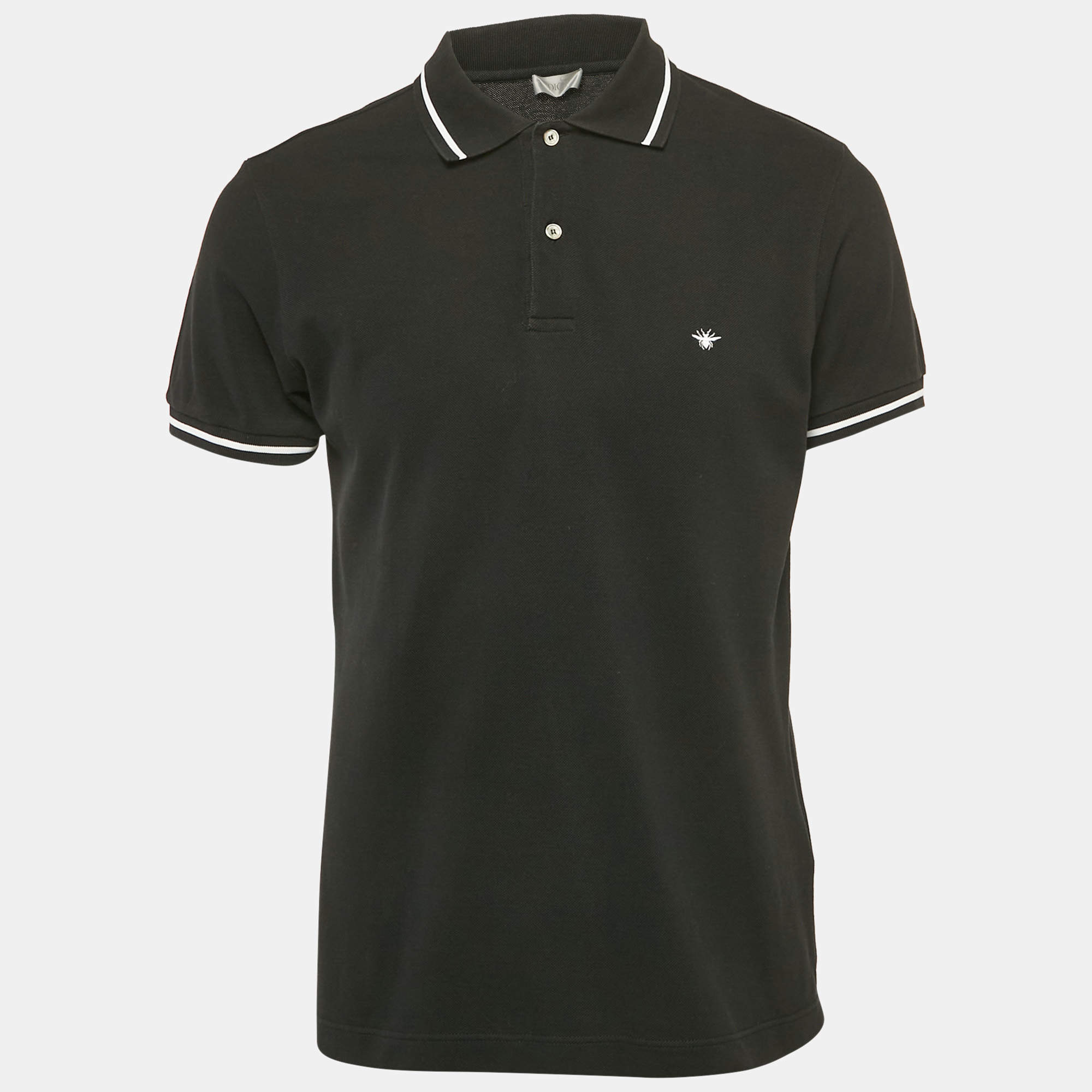 Dior Homme Black Bee Embroidered Cotton T-Shirt L